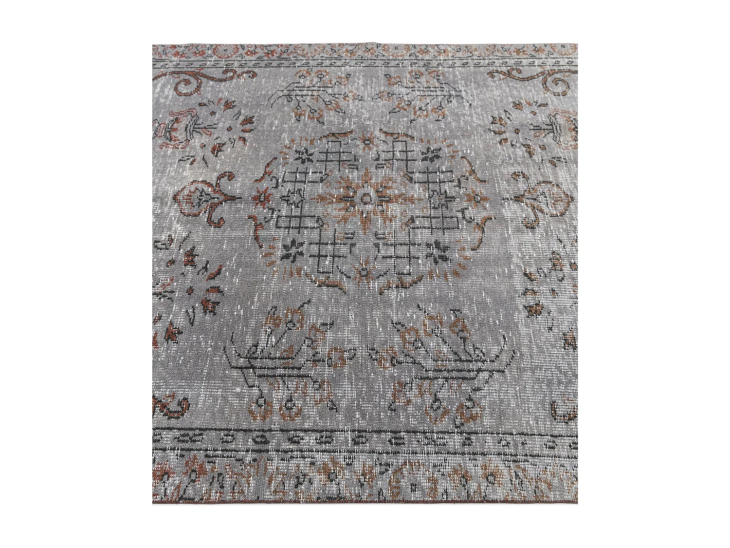 Tapis de laine 150x282 gris Ultra Vintage