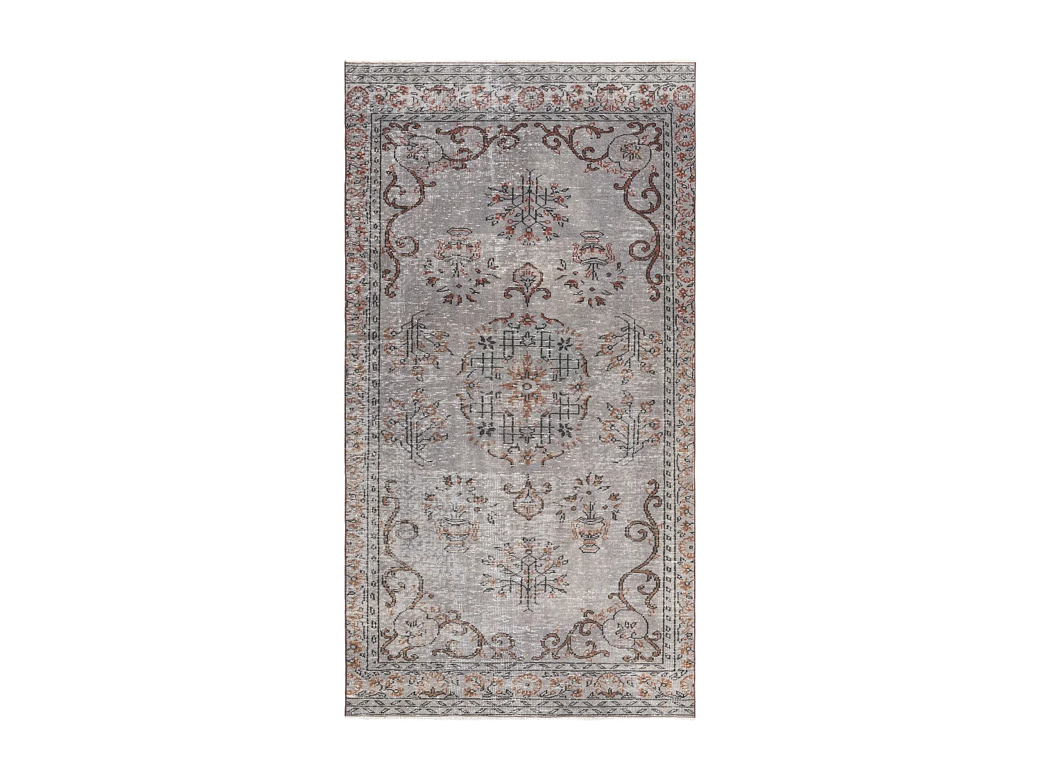 Tapis de laine 150x282 gris Ultra Vintage