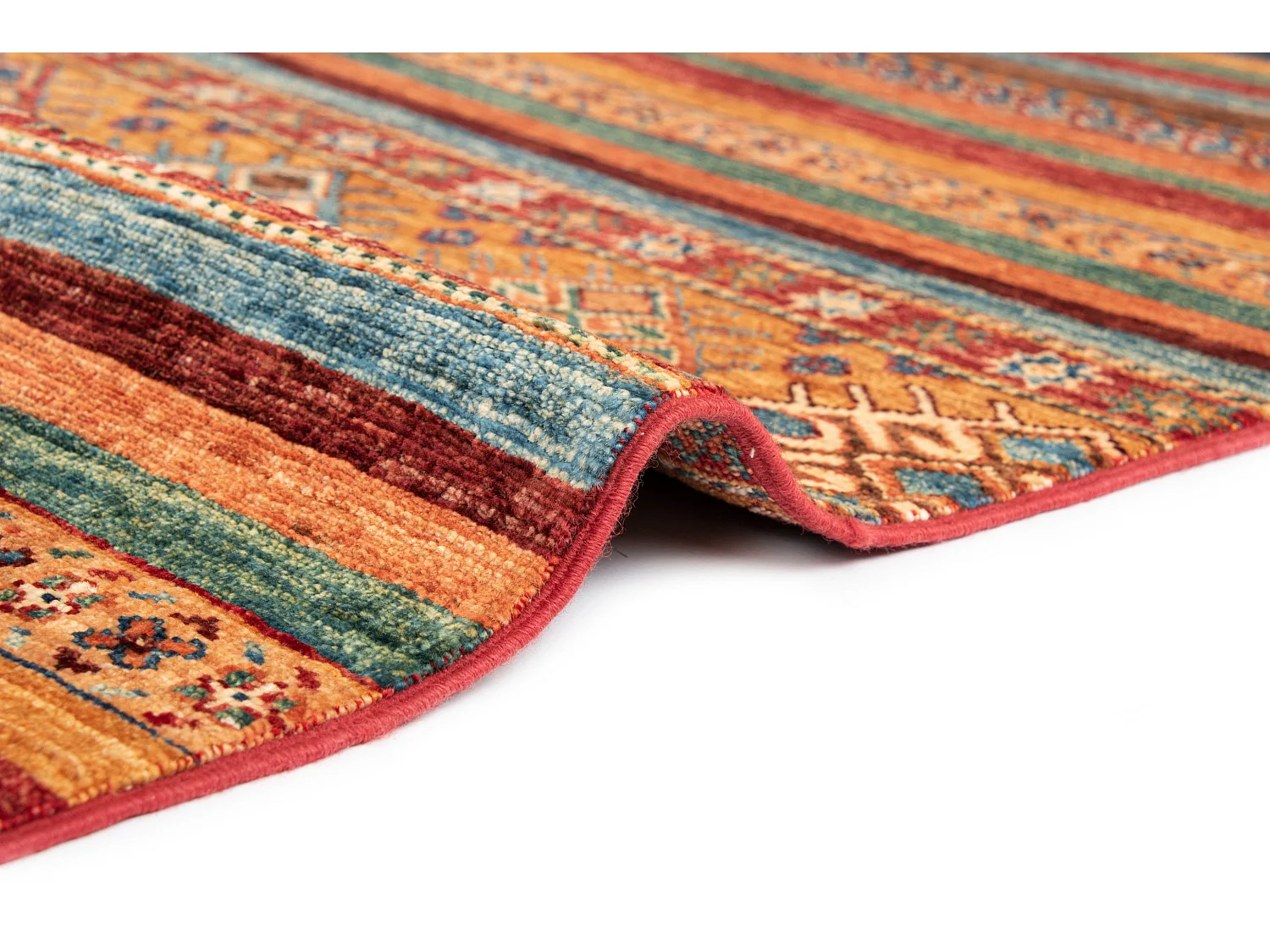 Tapis de laine 170x222 rouge Torkman