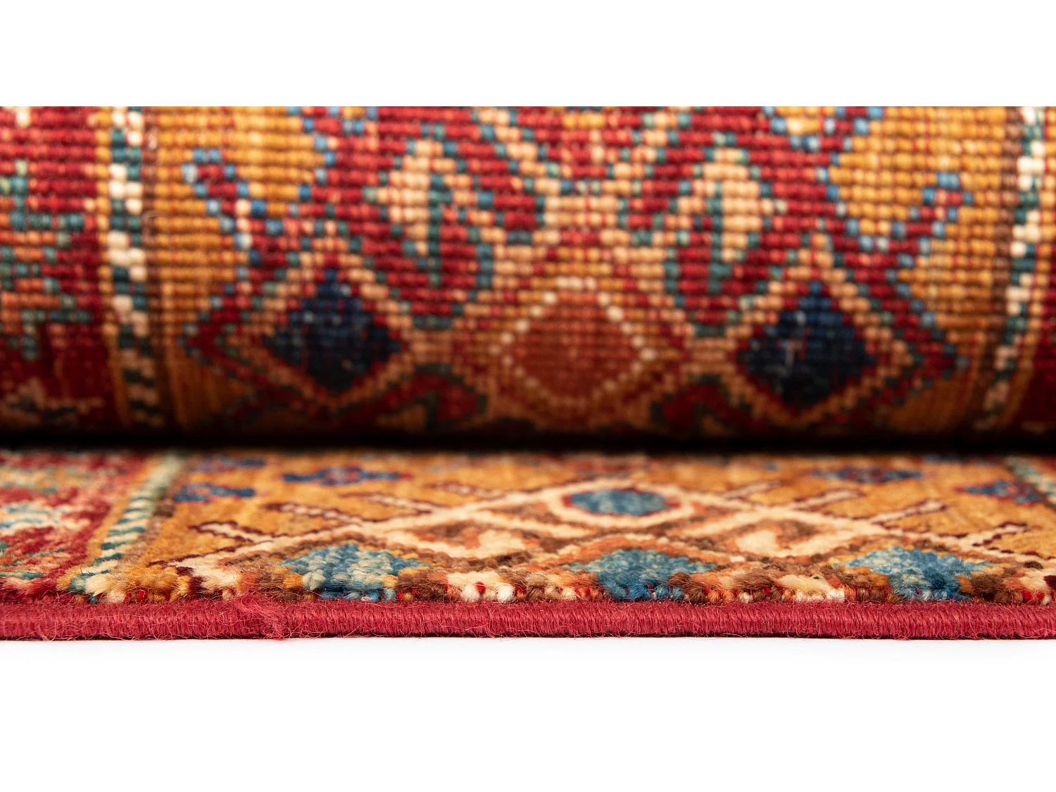 Tapis de laine 170x222 rouge Torkman