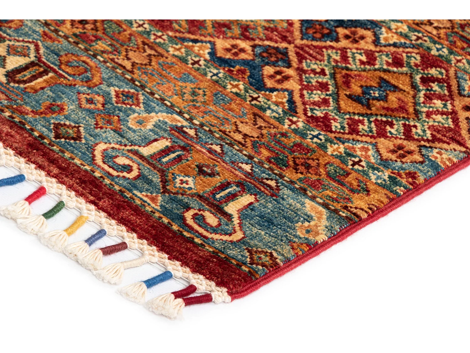 Tapis de laine 170x222 rouge Torkman