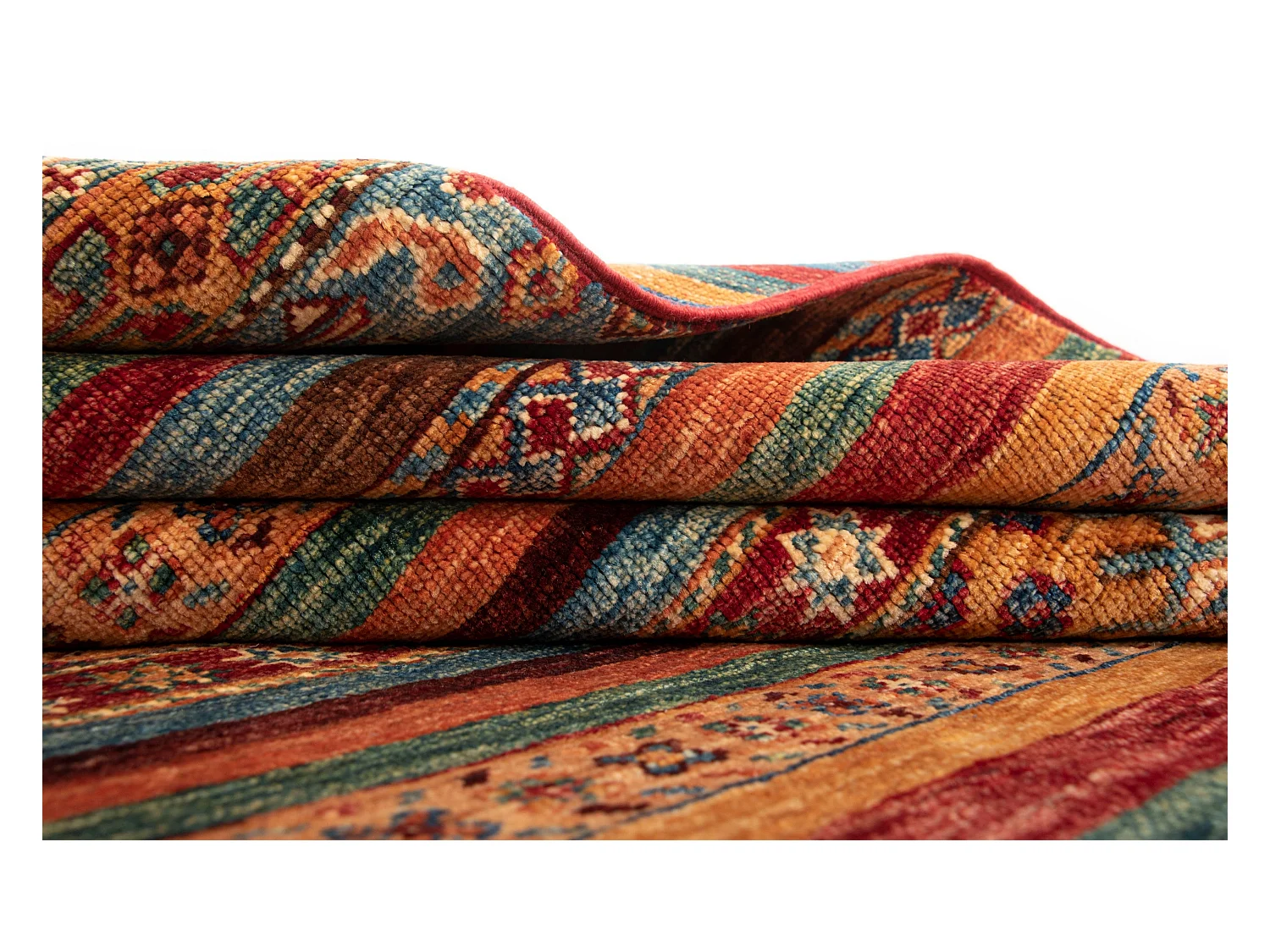 Tapis de laine 170x222 rouge Torkman