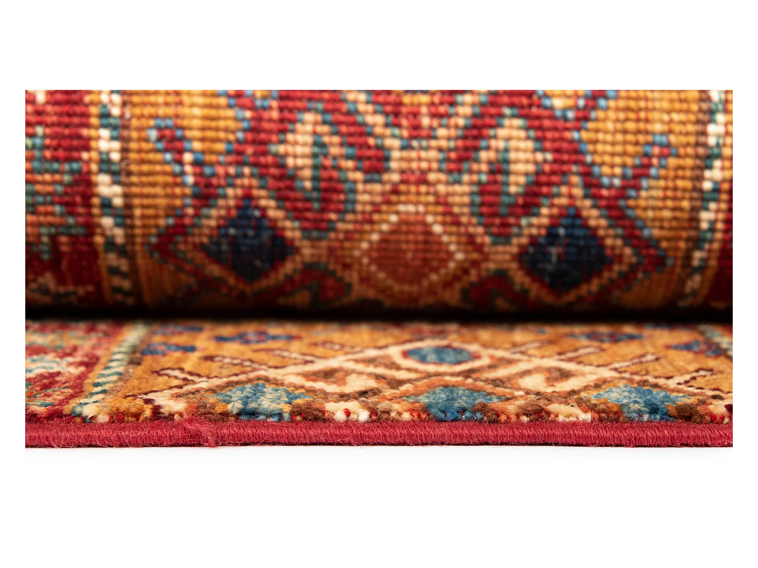 Tapis de laine 170x222 rouge Torkman