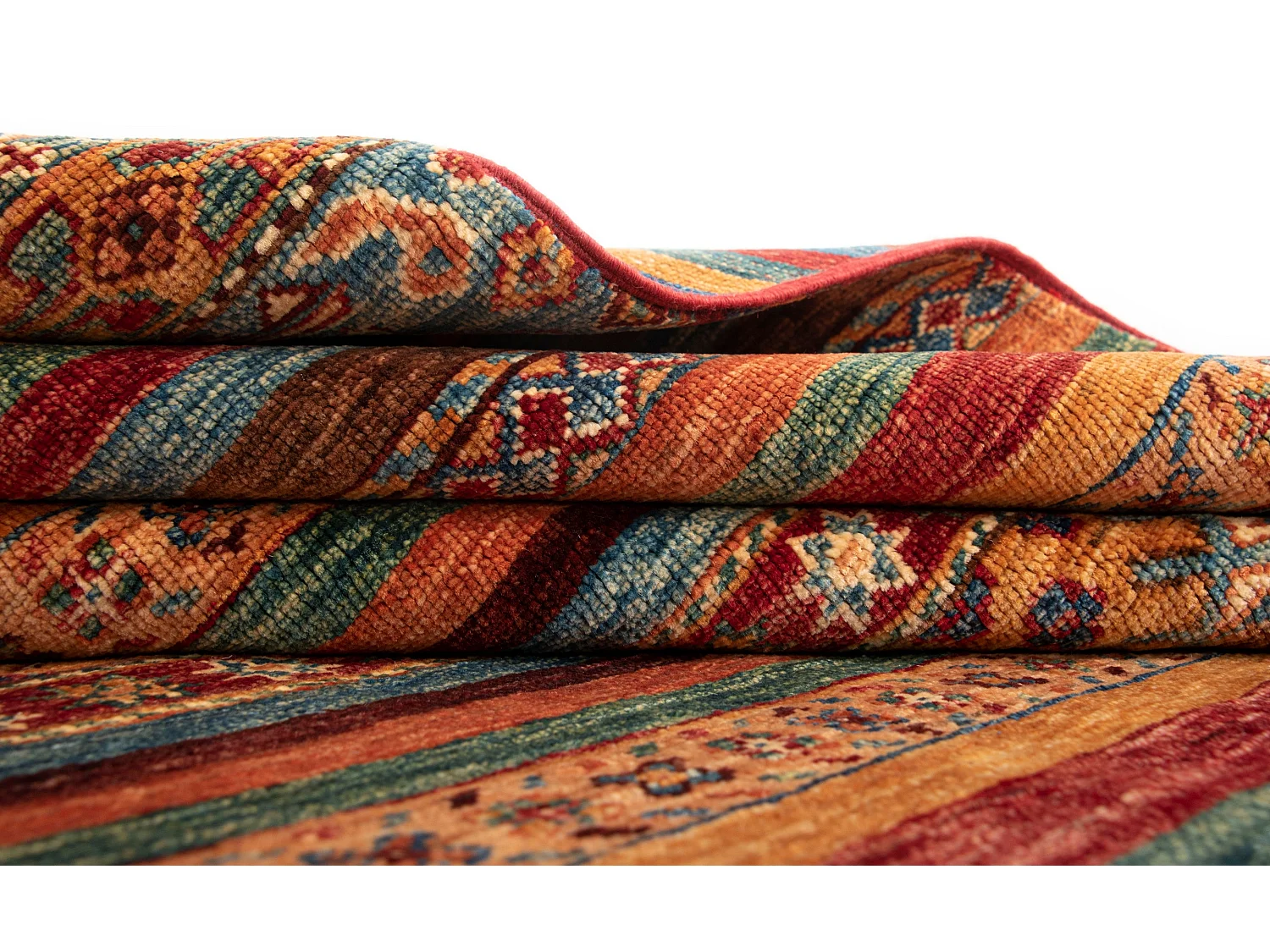 Tappeto in lana 170x222 rosso Torkman