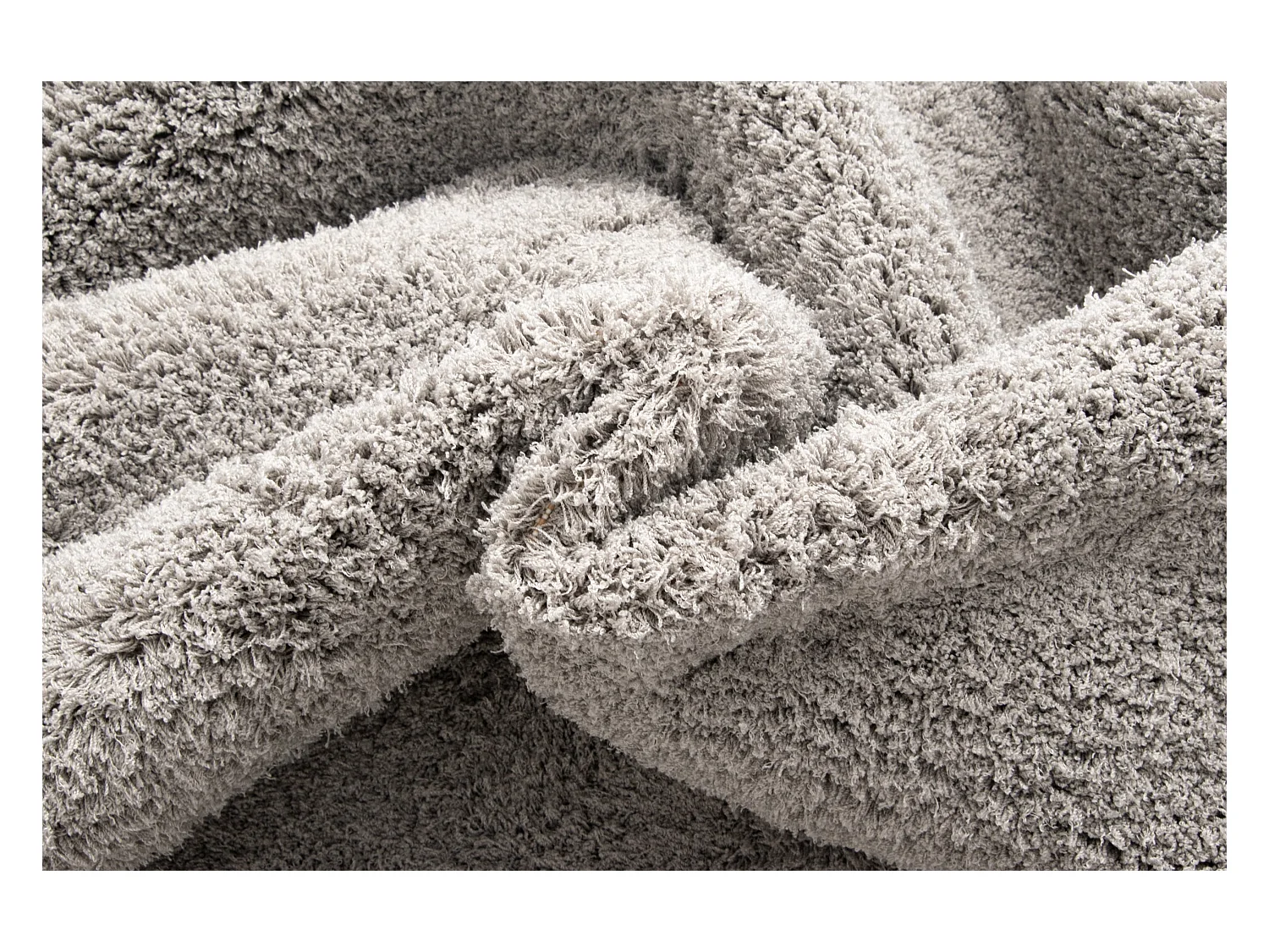 Hoogpolig tapijt 274x183 zilver-Grijs Luzern