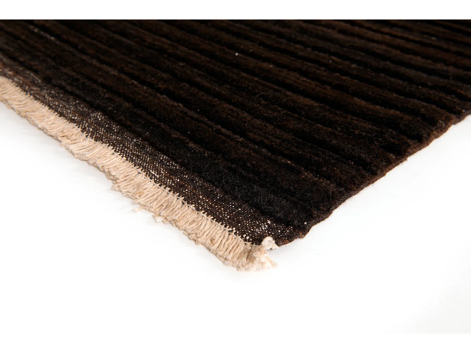 Tapis de laine 204x296 noir Juma