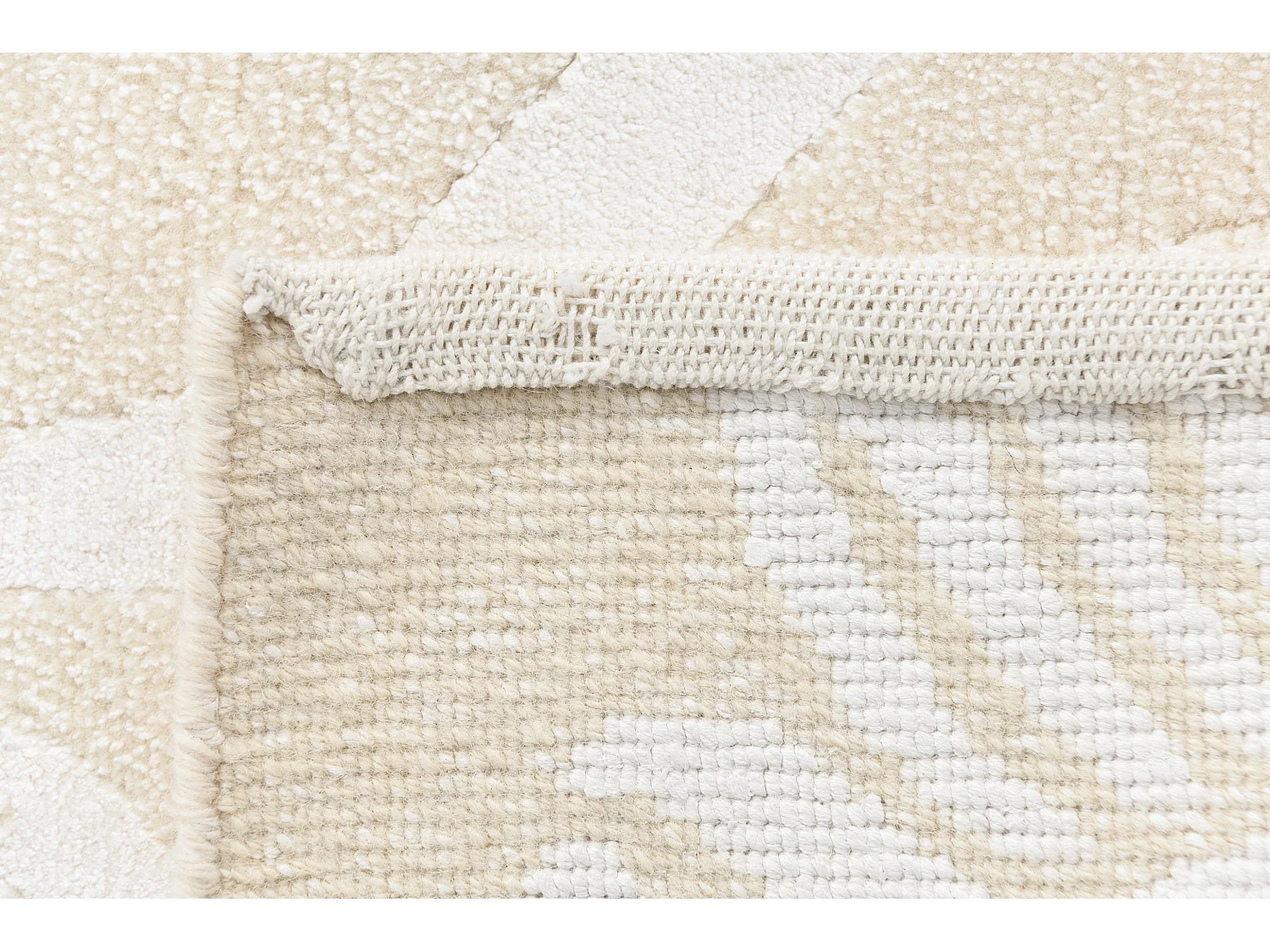 Tapis de laine 122x183 beige Darya