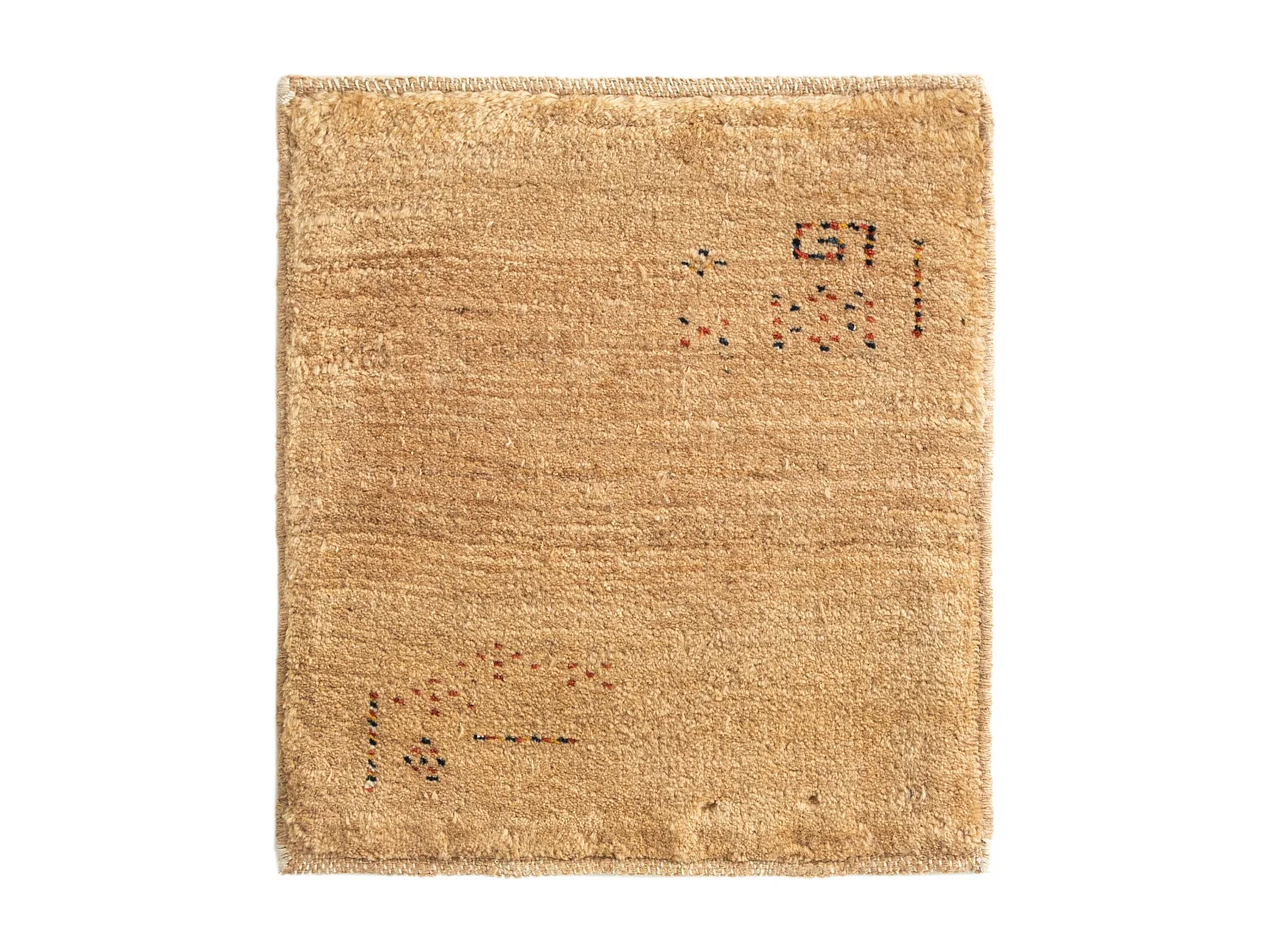 Tapis de laine 45x50 brun Gabbeh