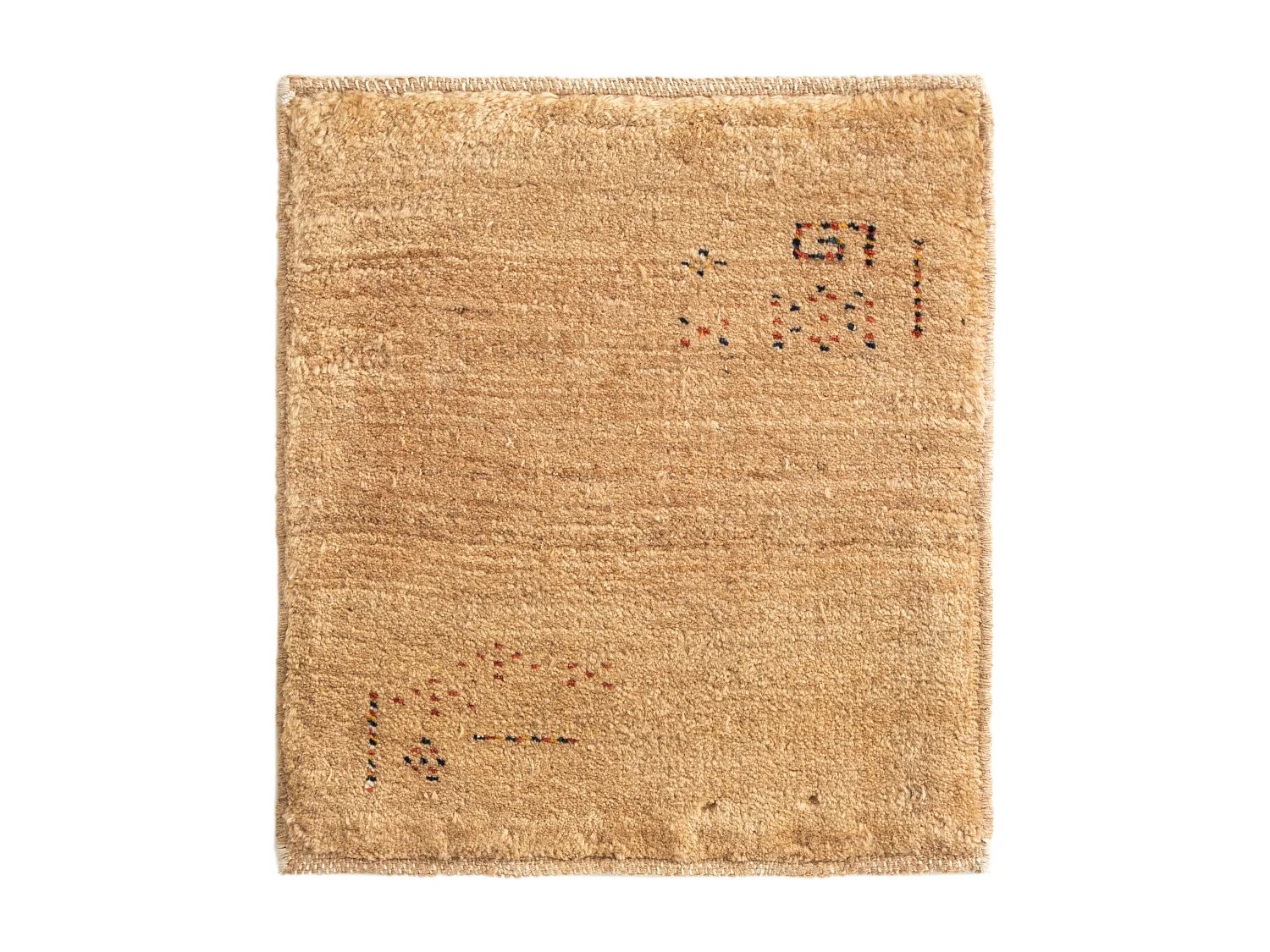 Tapis de laine 45x50 brun Gabbeh