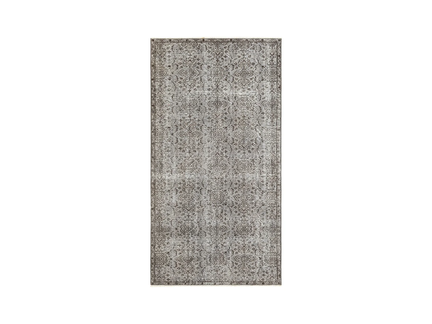 Tapis de laine 117x226 gris Ultra Vintage