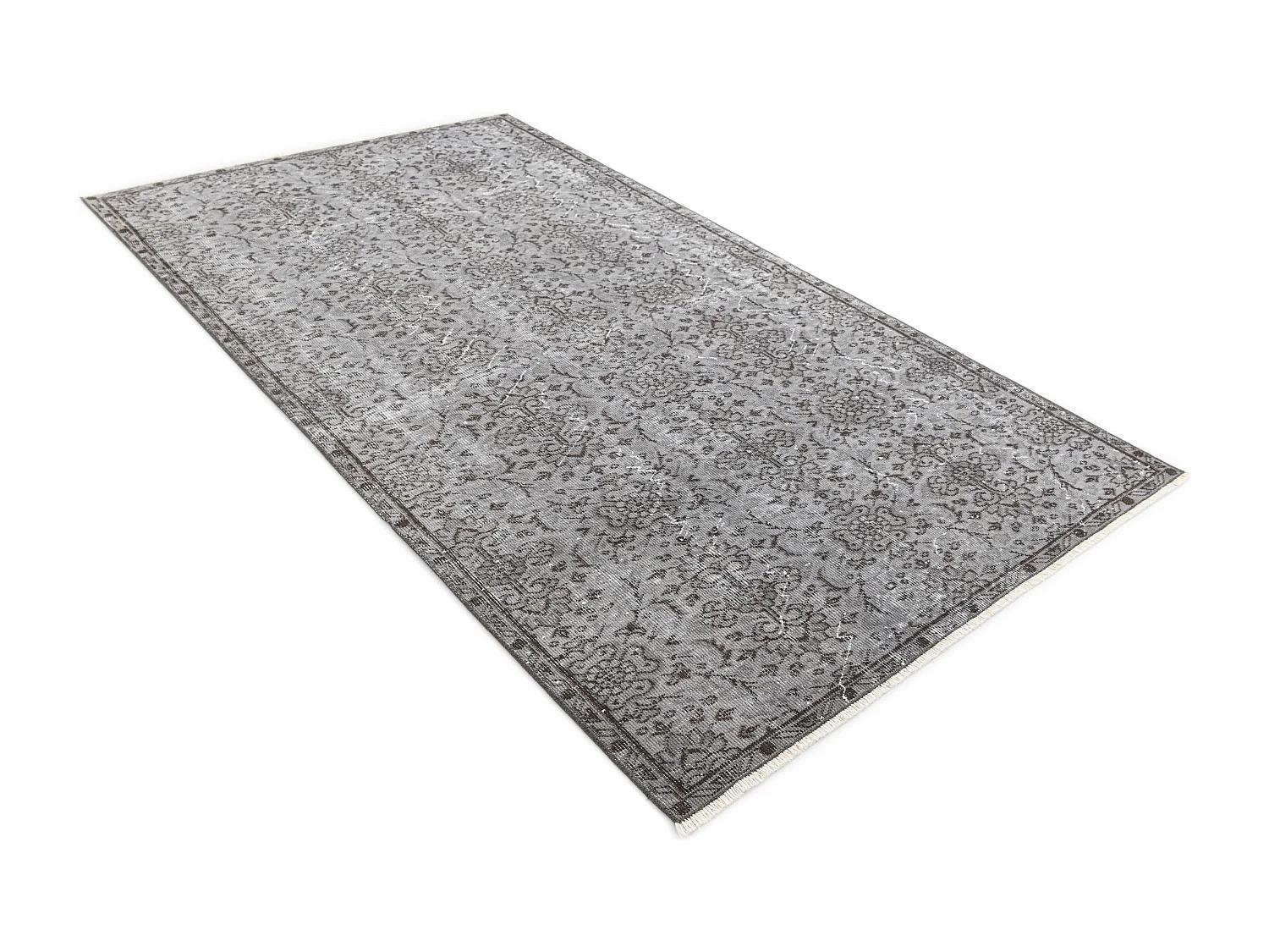 Tapis de laine 117x226 gris Ultra Vintage