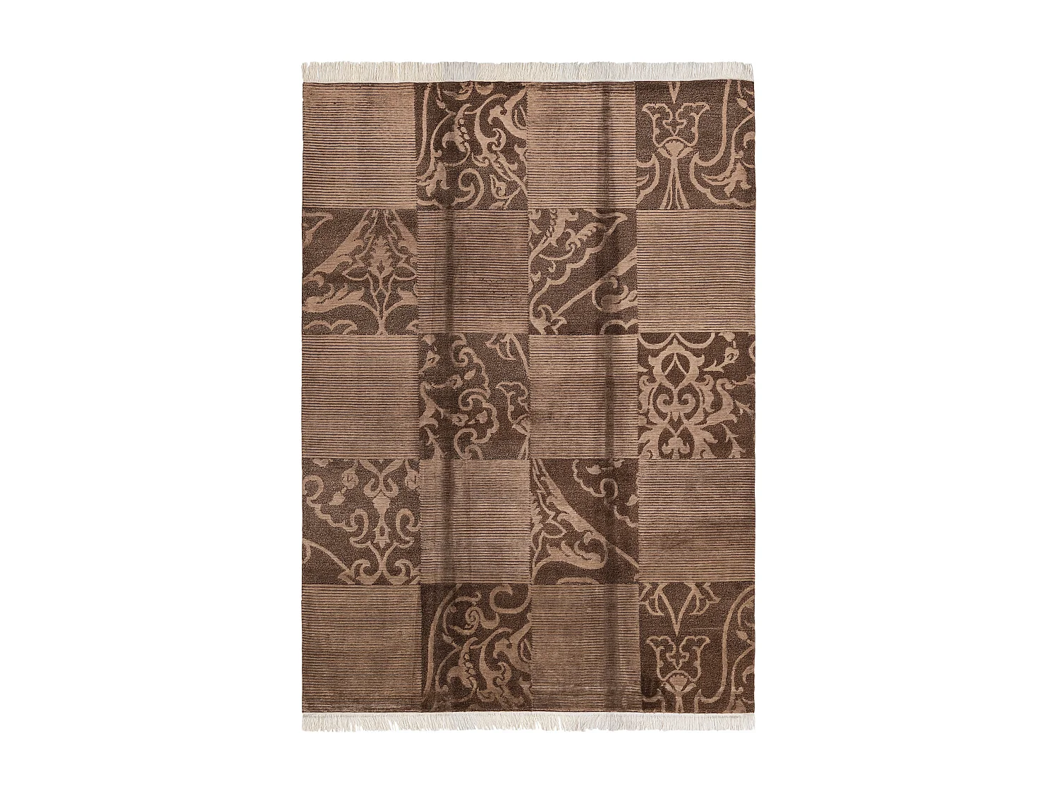Tapis de laine 175x244 brun Darya