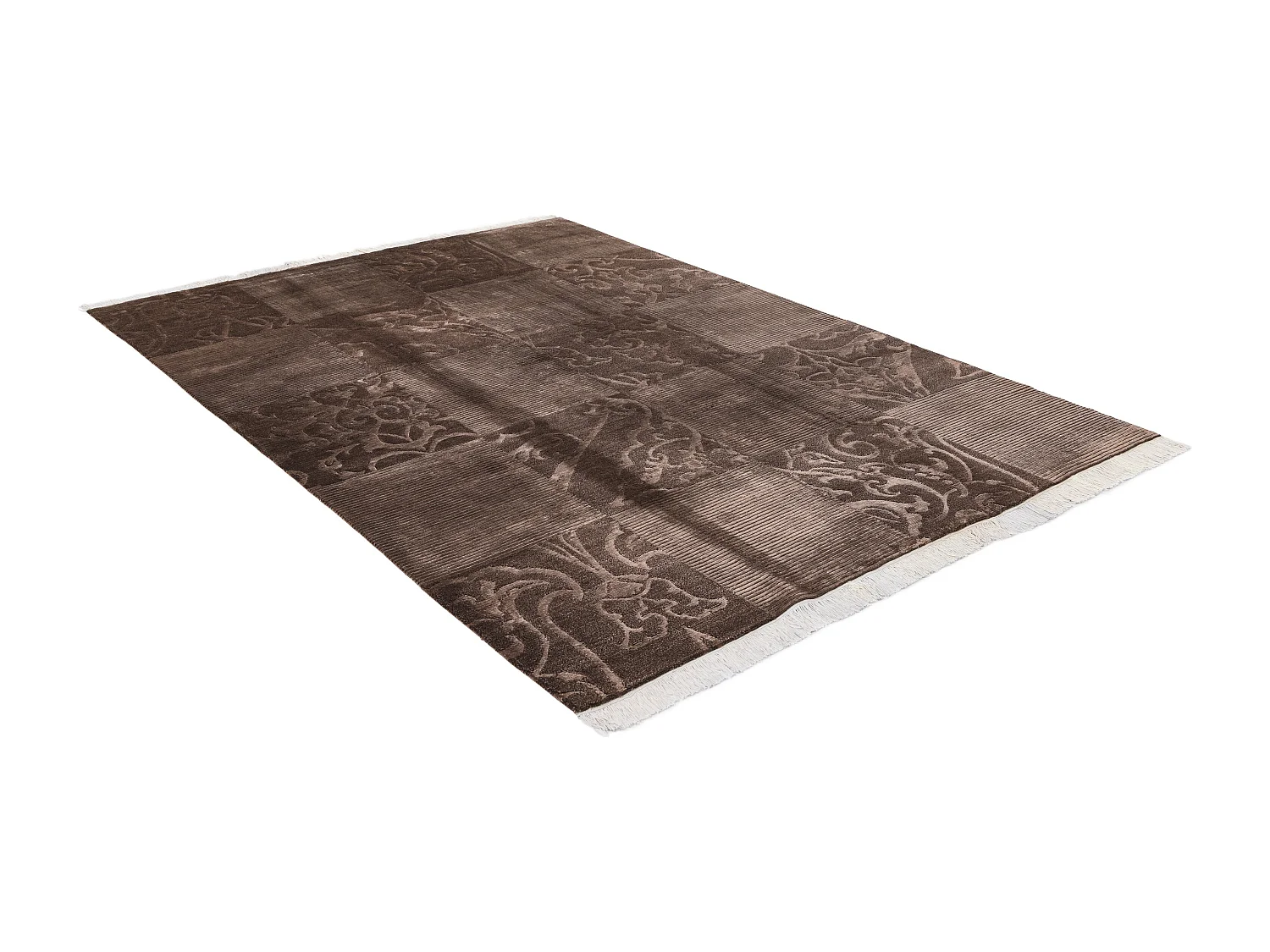 Tapis de laine 175x244 brun Darya