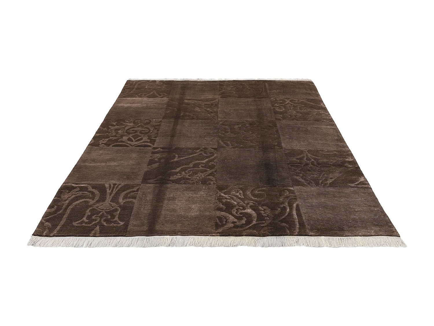 Tapis de laine 175x244 brun Darya