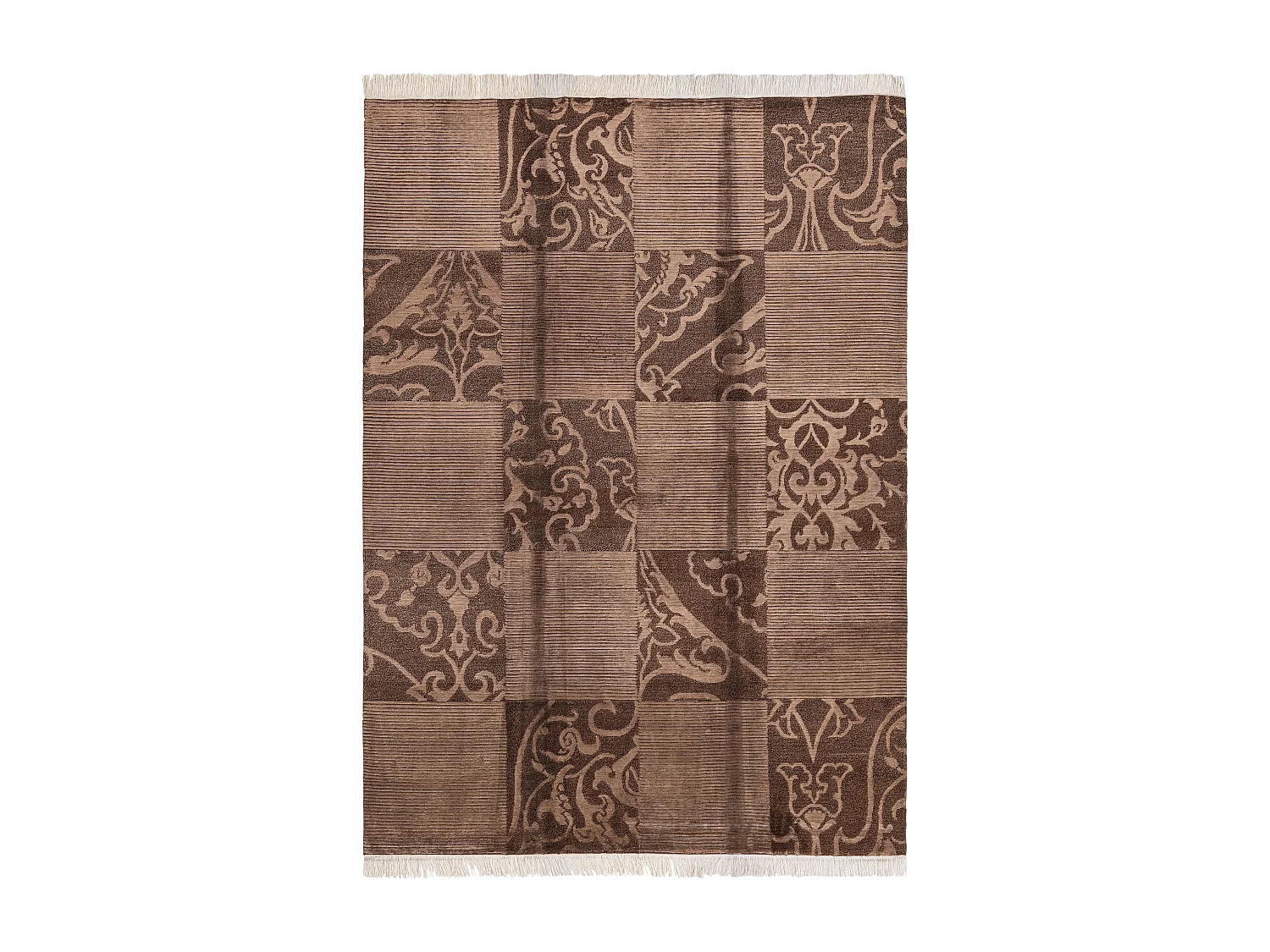 Tapis de laine 175x244 brun Darya