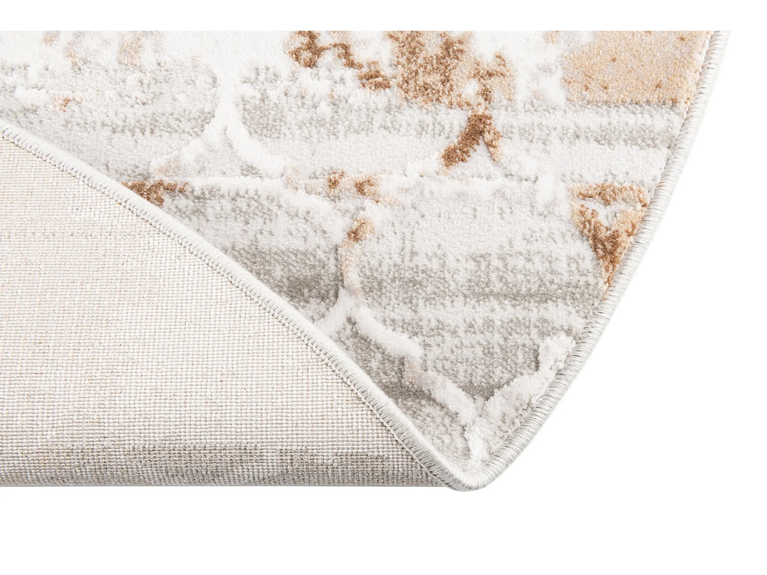 Tapis 125x125 brun Davos Mesh