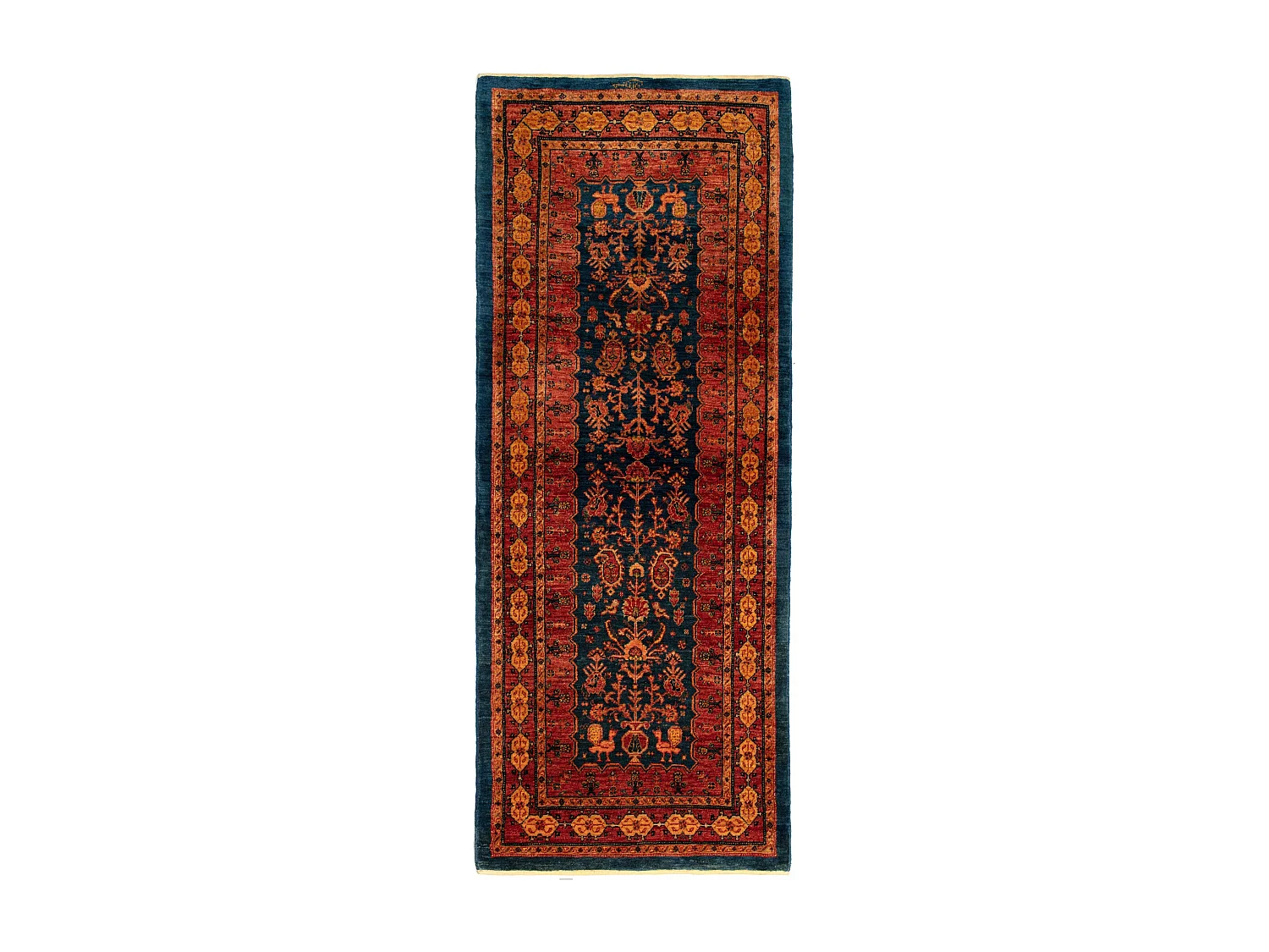 Tapis de couloir en laine 82x209 rouge Kashkuli