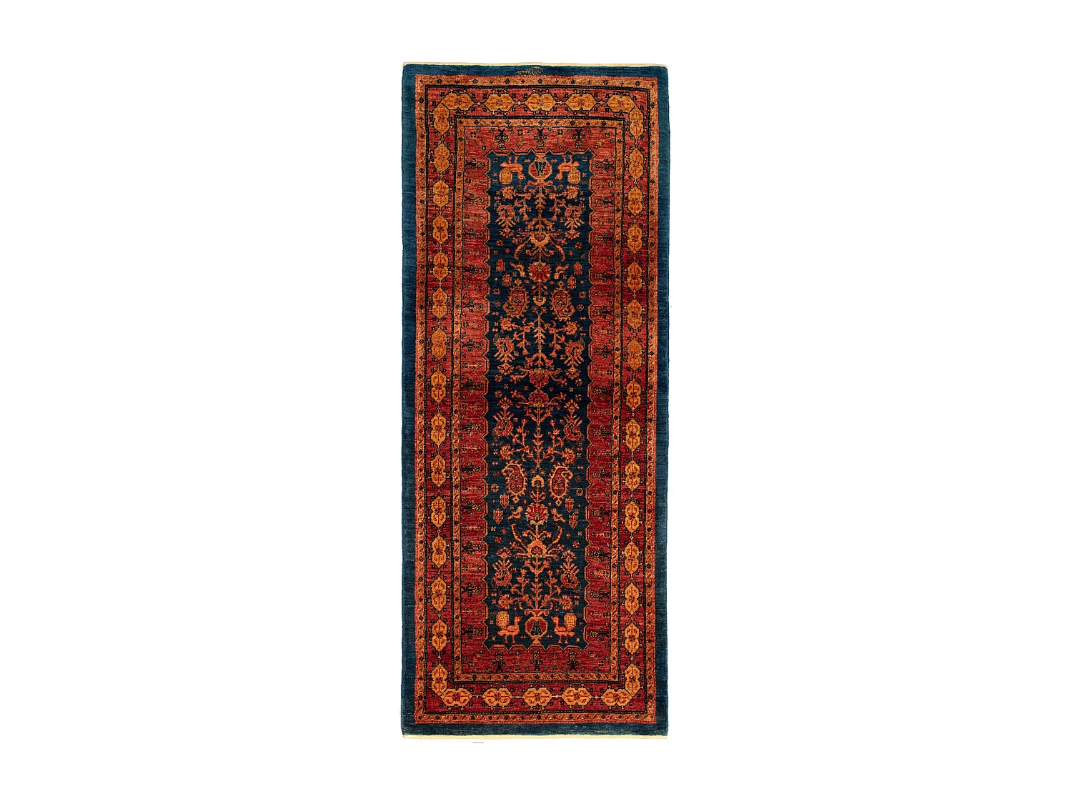 Tapis de couloir en laine 82x209 rouge Kashkuli
