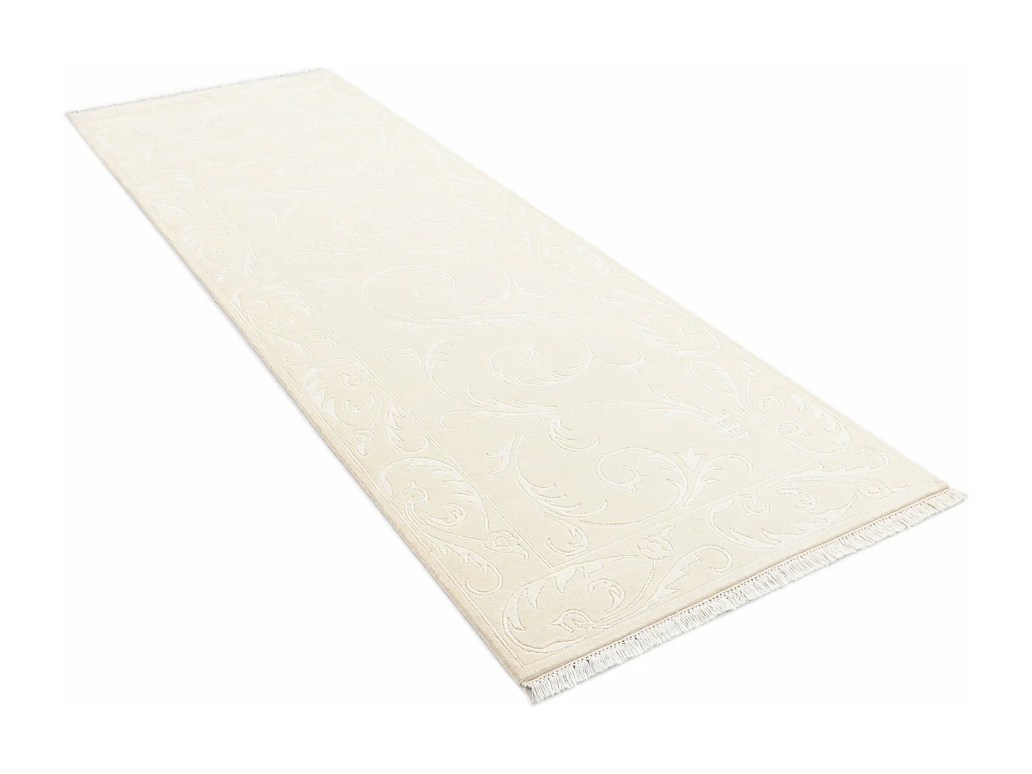 Tapis de couloir en laine 99x302 beige Darya