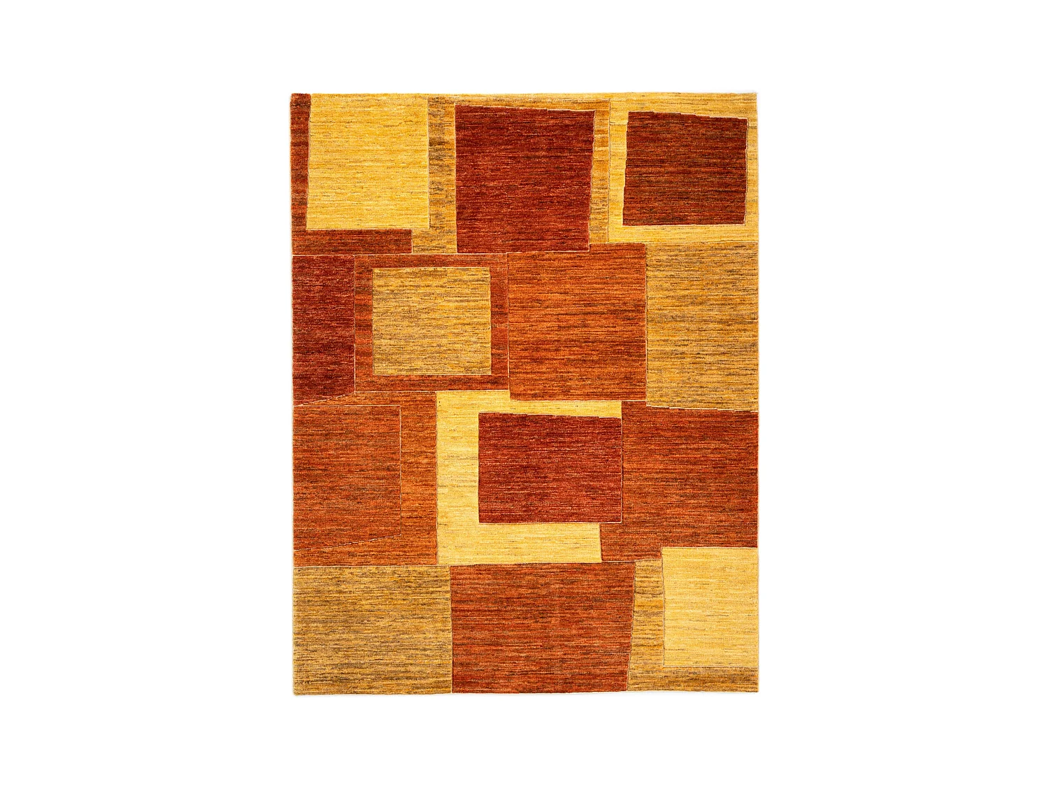 Tapis de laine 152x194 rouge Juma
