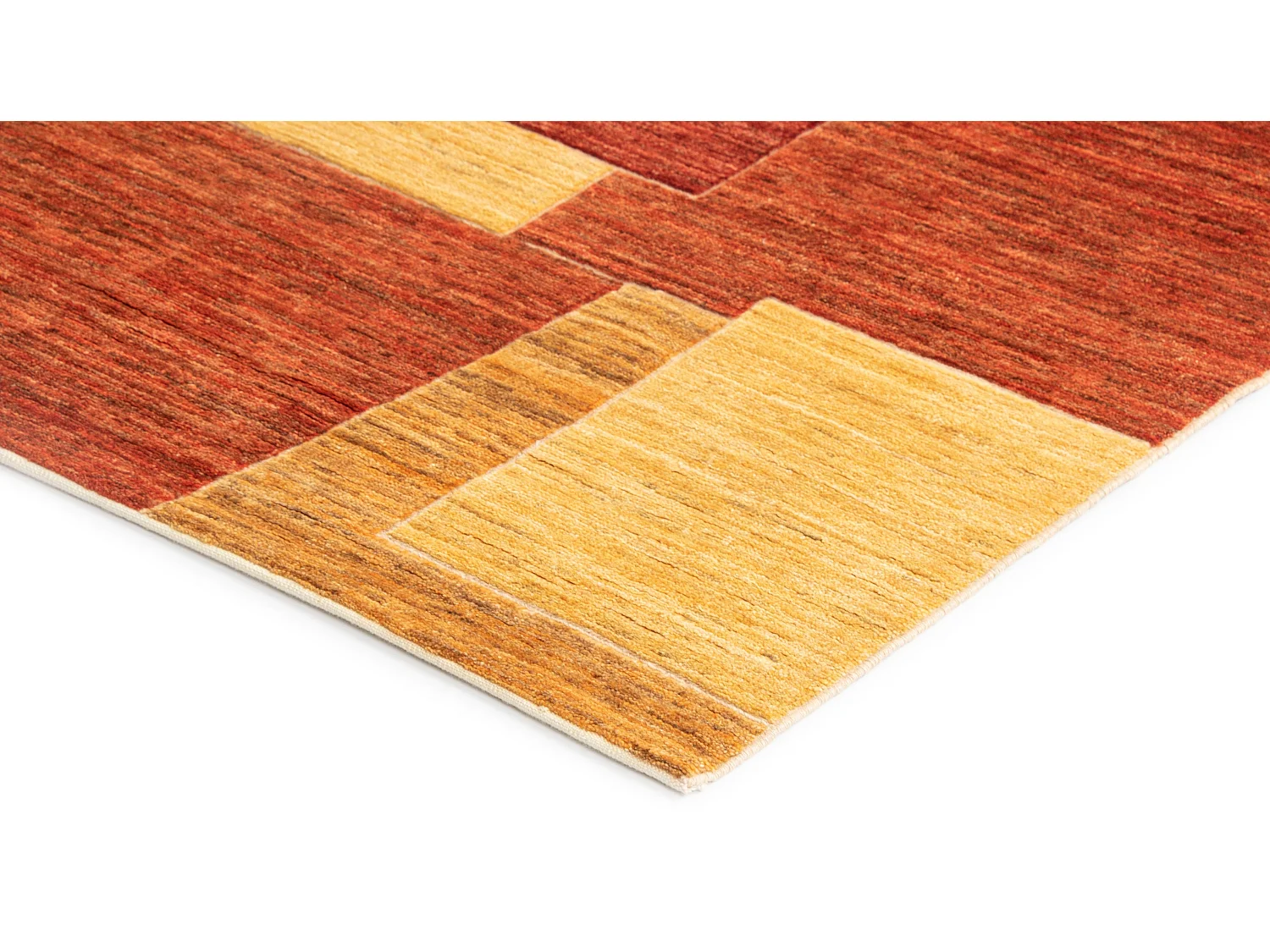 Wollteppich 152x194 Rot Juma