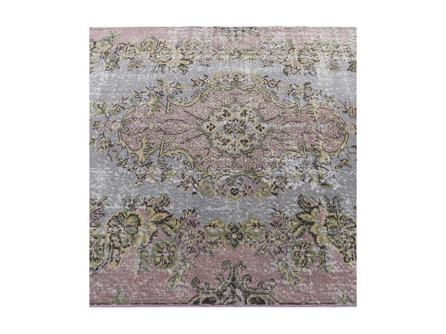 Wollteppich 150x264 Grau Ultra Vintage