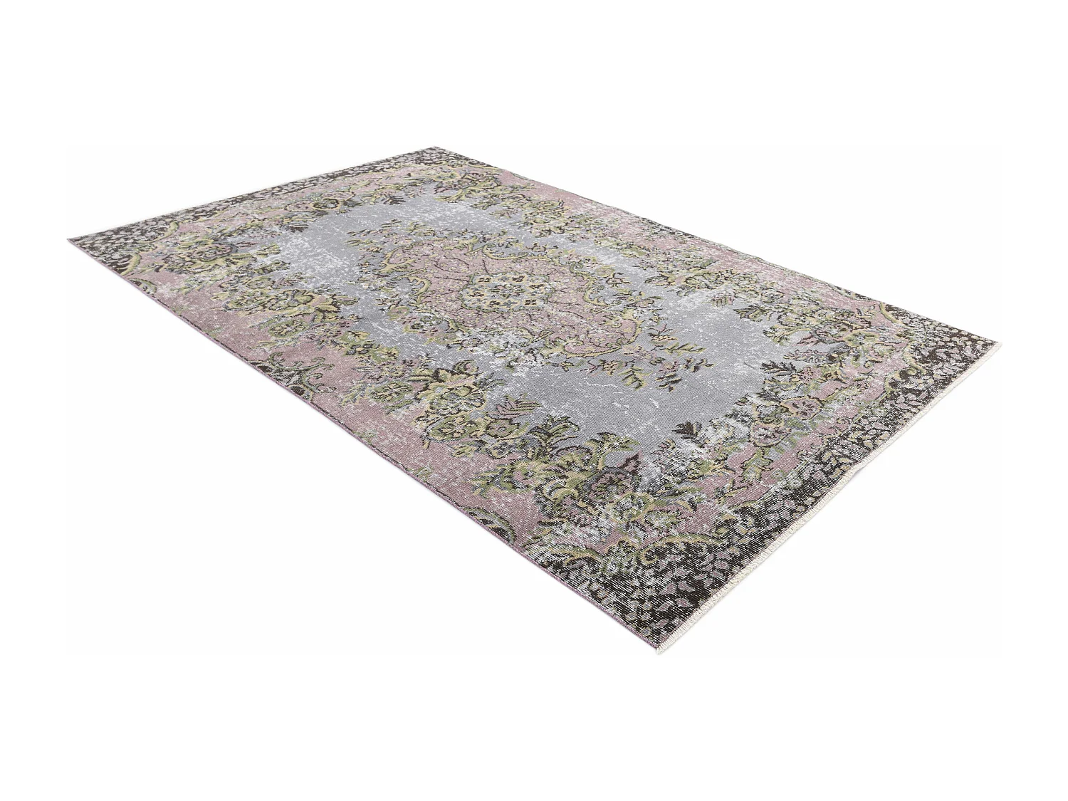 Tapis de laine 150x264 gris Ultra Vintage