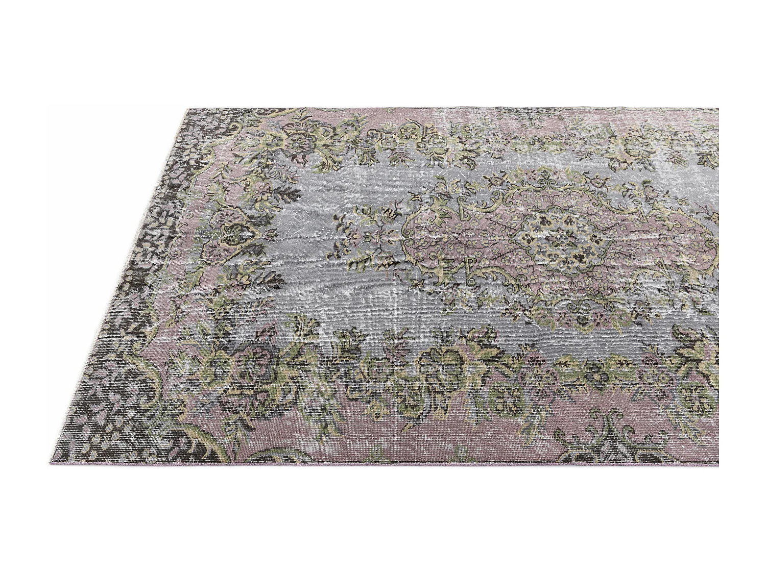 Tapis de laine 150x264 gris Ultra Vintage