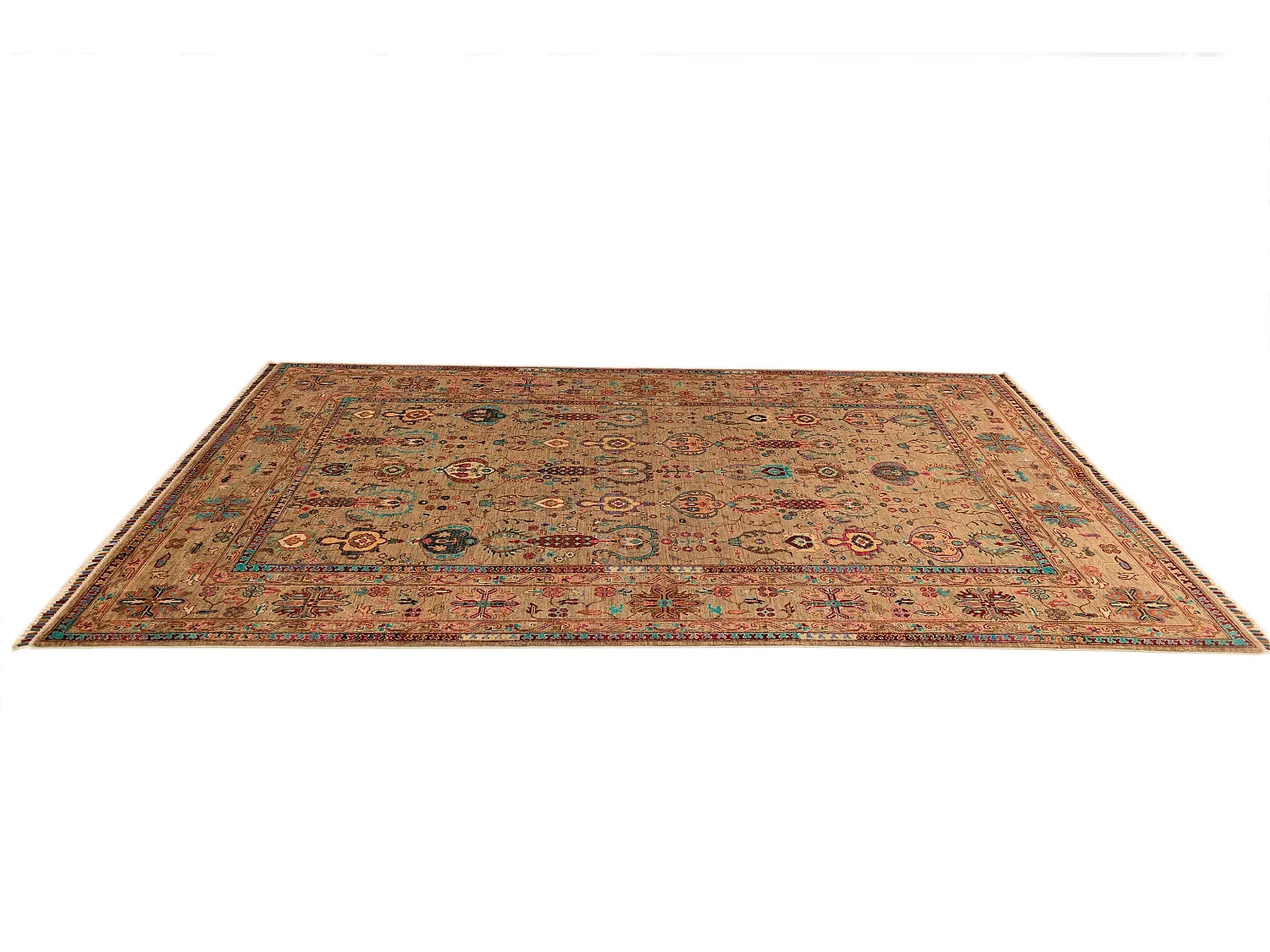 Tapis de laine 204x305 brun Torkman