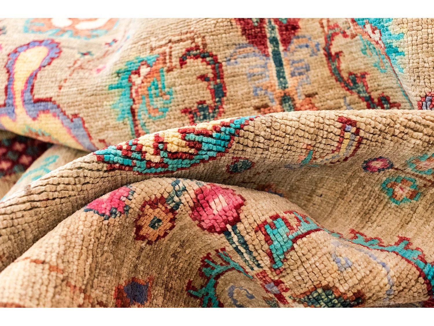 Tapis de laine 204x305 brun Torkman