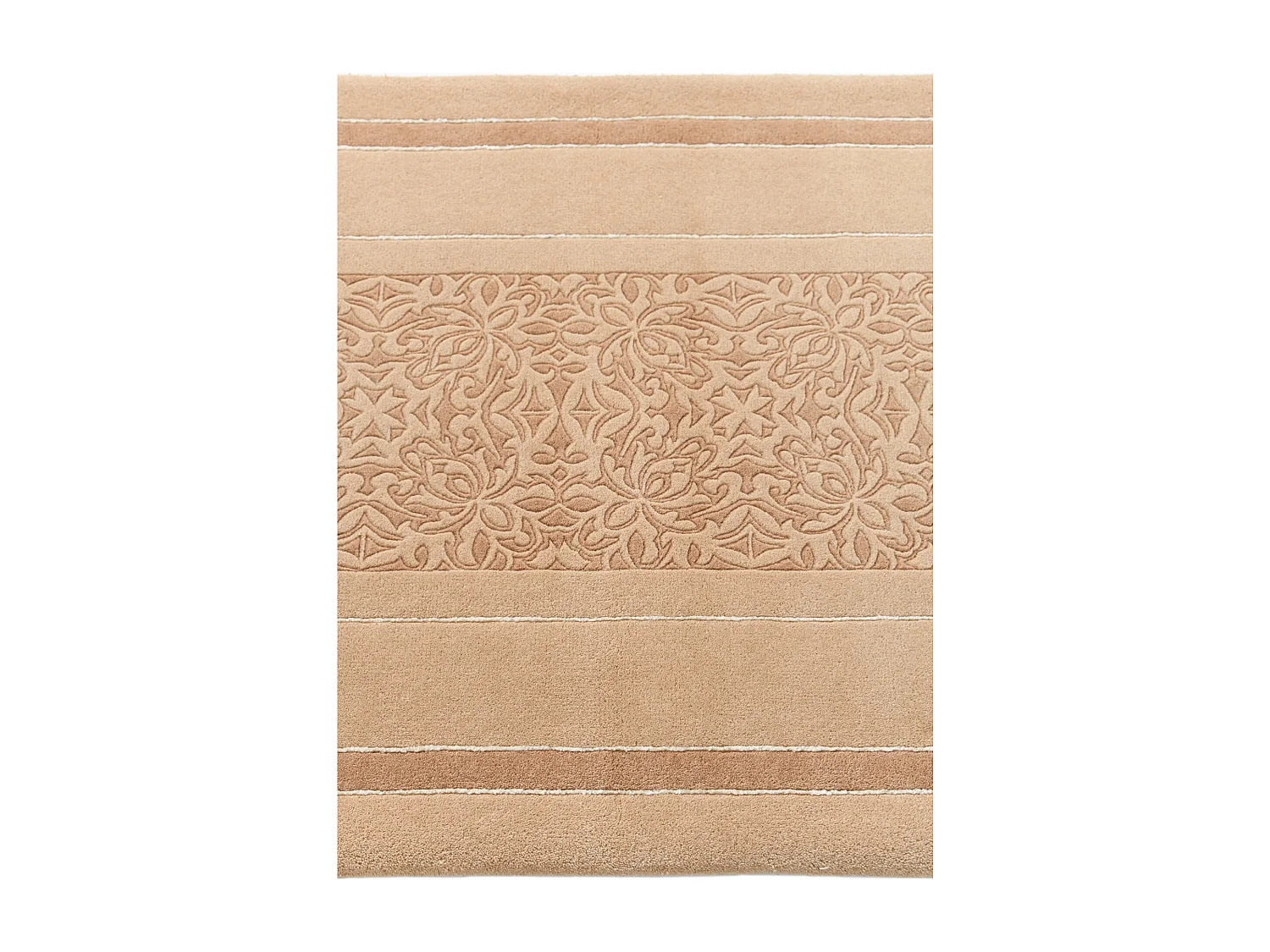 Tapis de couloir en laine 81x302 brun Darya