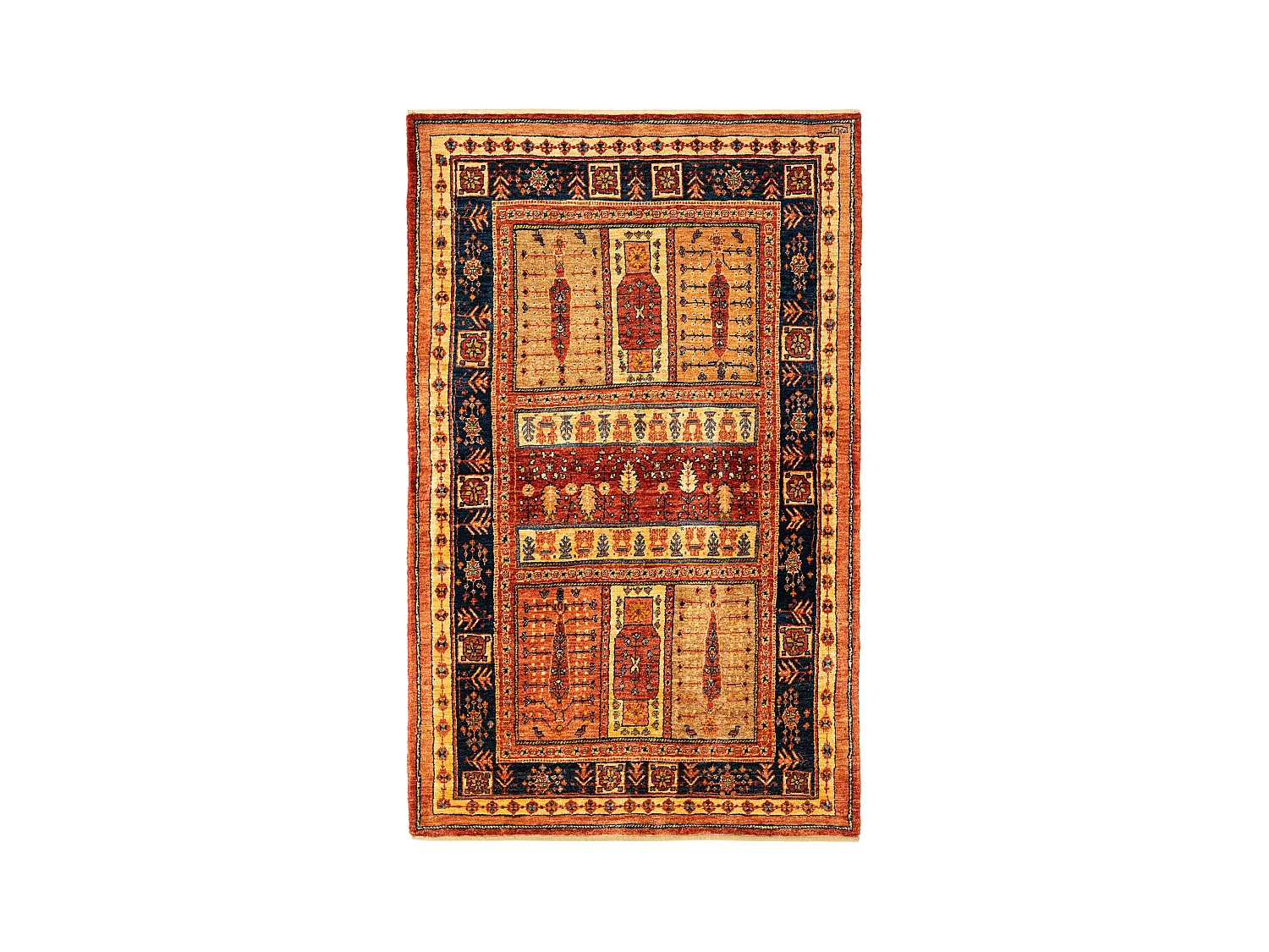 Tapis de laine 105x170 Bleu Kashkuli