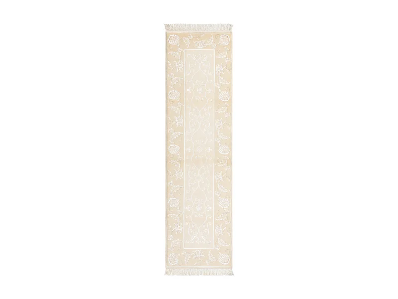 Tapis de couloir en laine 79x297 beige Darya