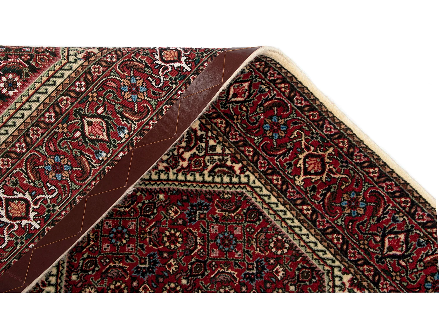 Tapis de couloir en laine 74x374 beige Bidjar