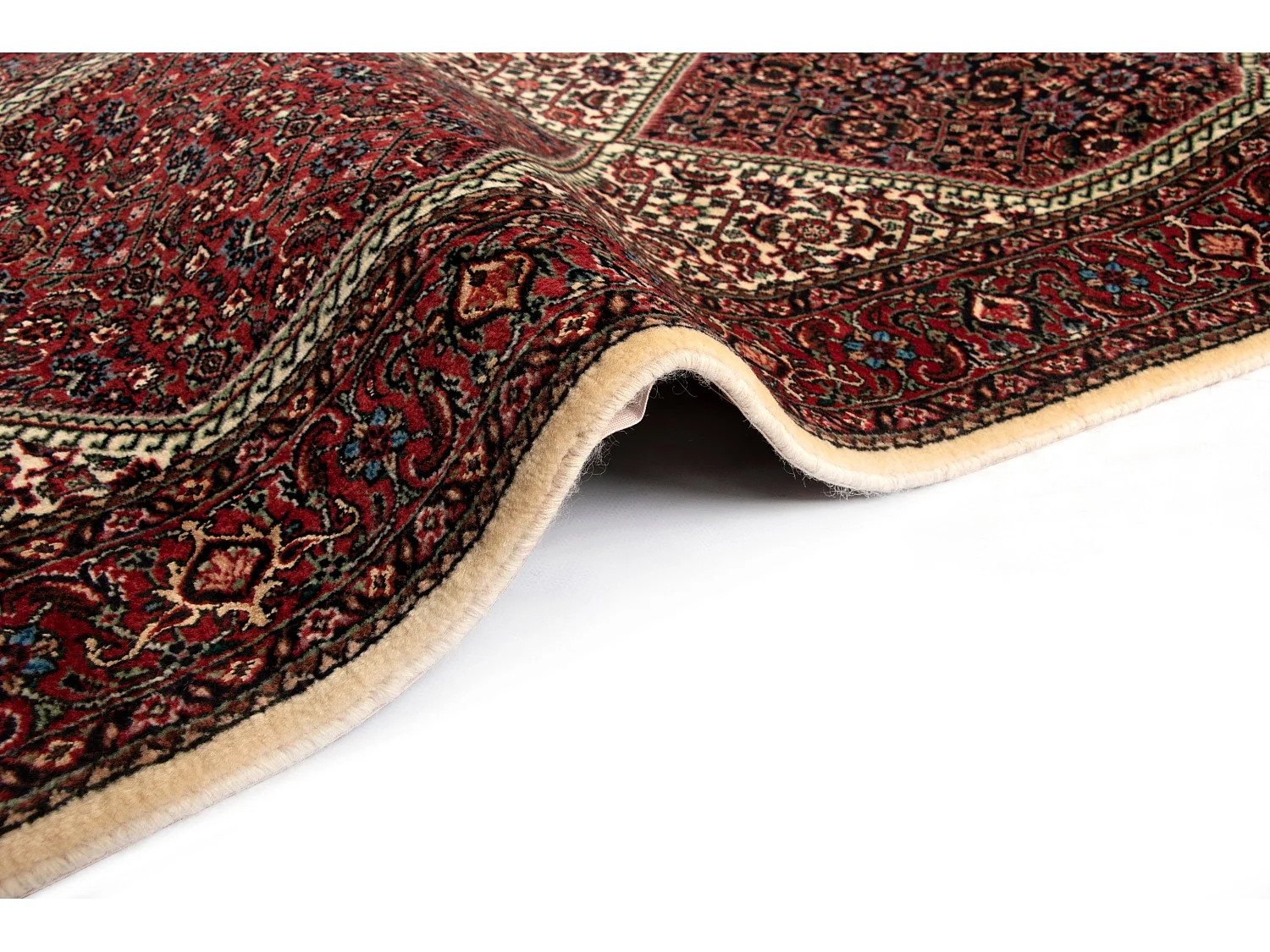 Tapis de couloir en laine 74x374 beige Bidjar