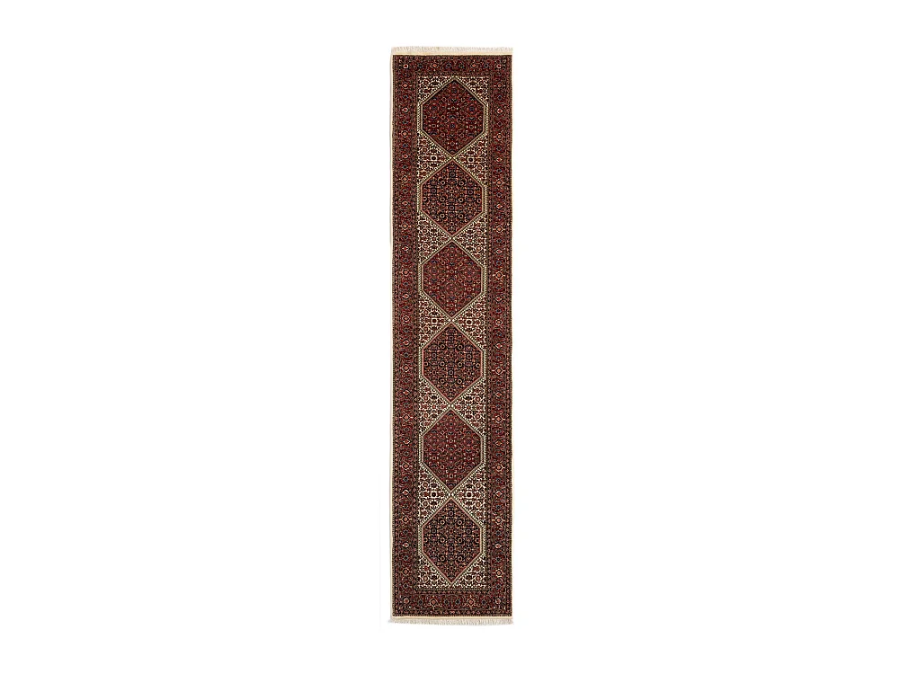 Tapis de couloir en laine 74x374 beige Bidjar