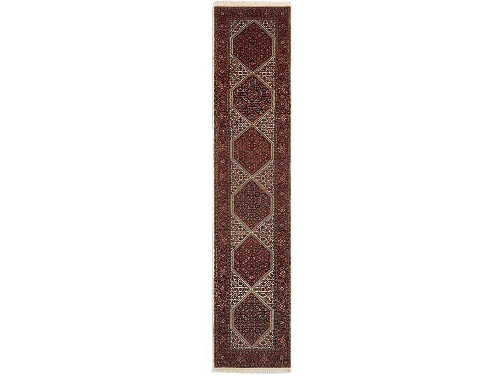 Tapis de couloir en laine 74x374 beige Bidjar