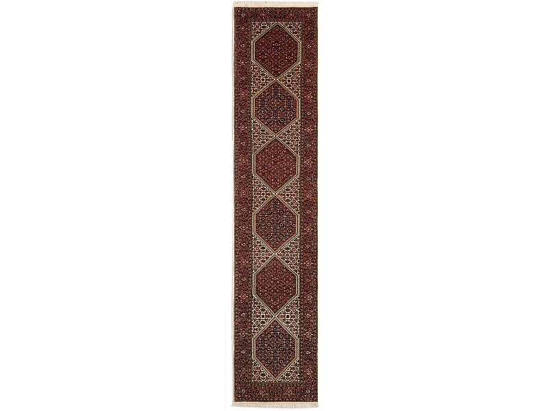 Tapis de couloir en laine 74x374 beige Bidjar