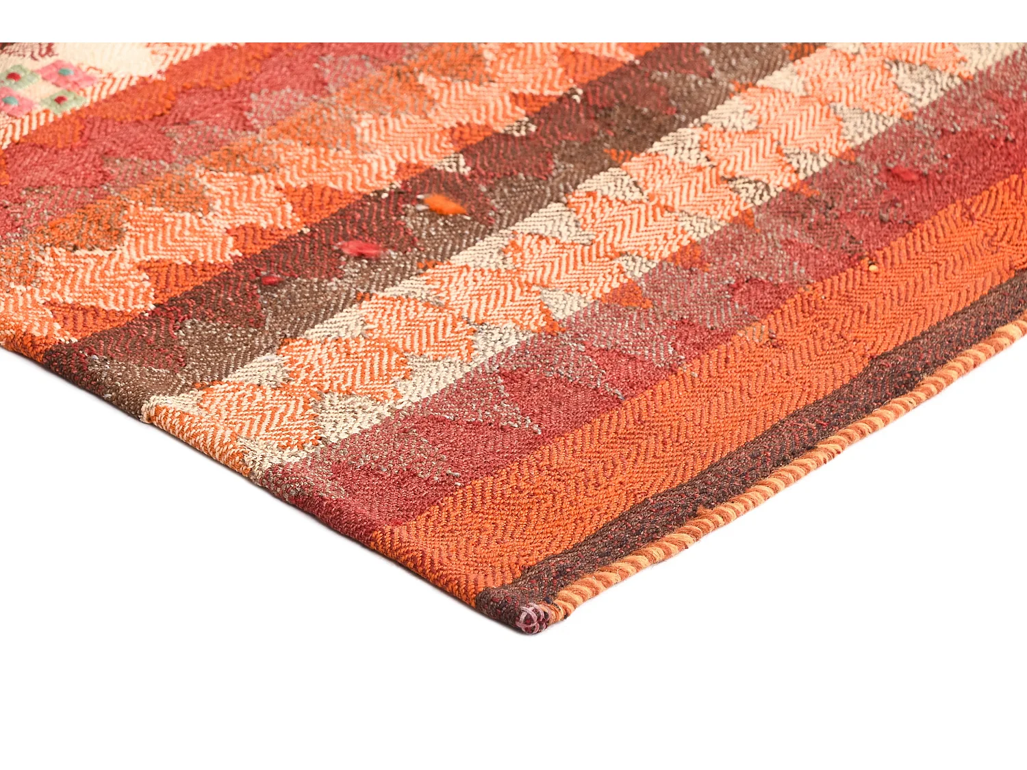 Wollteppich 132x230 Orange Jajim