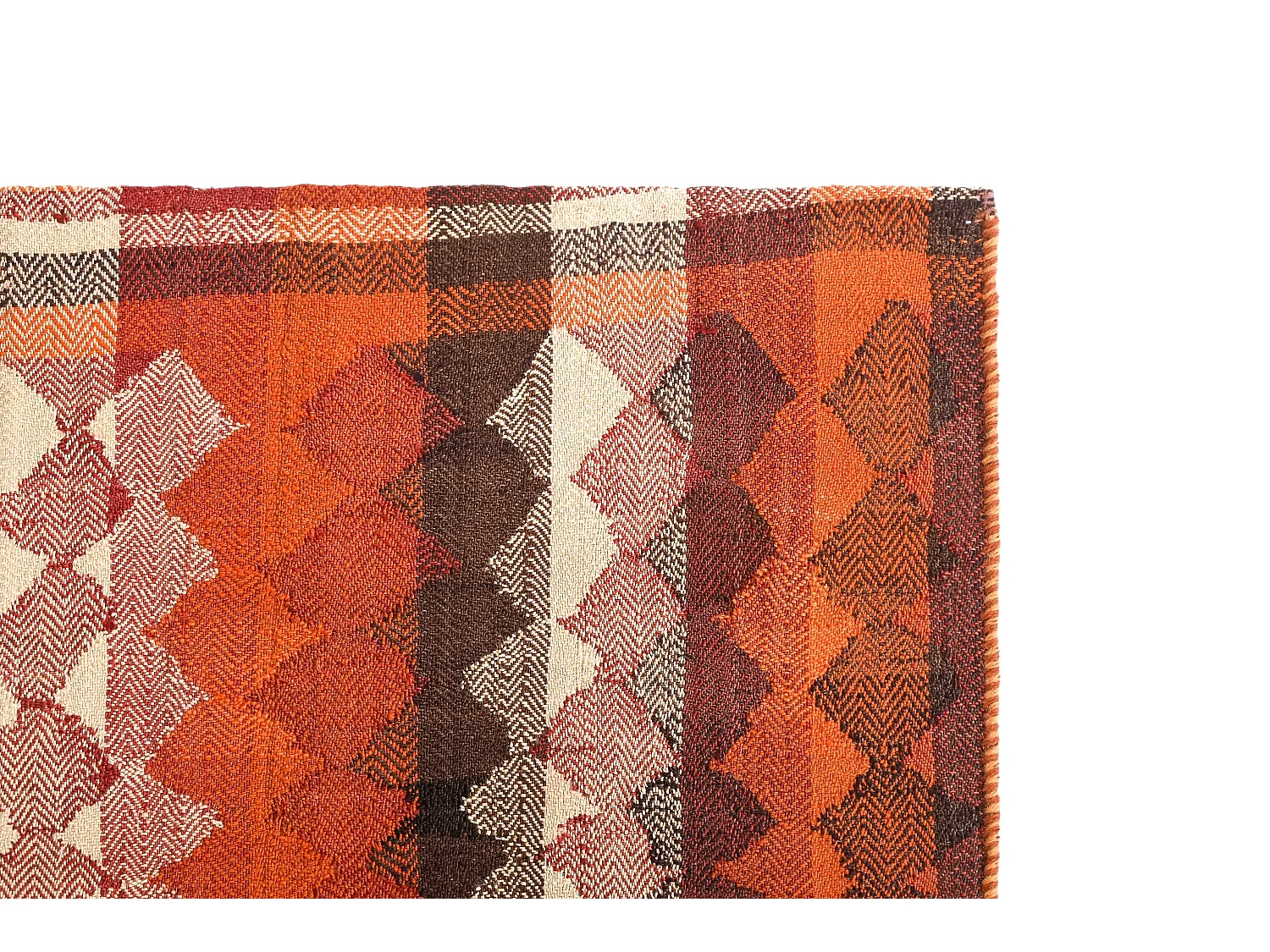 Wollteppich 132x230 Orange Jajim