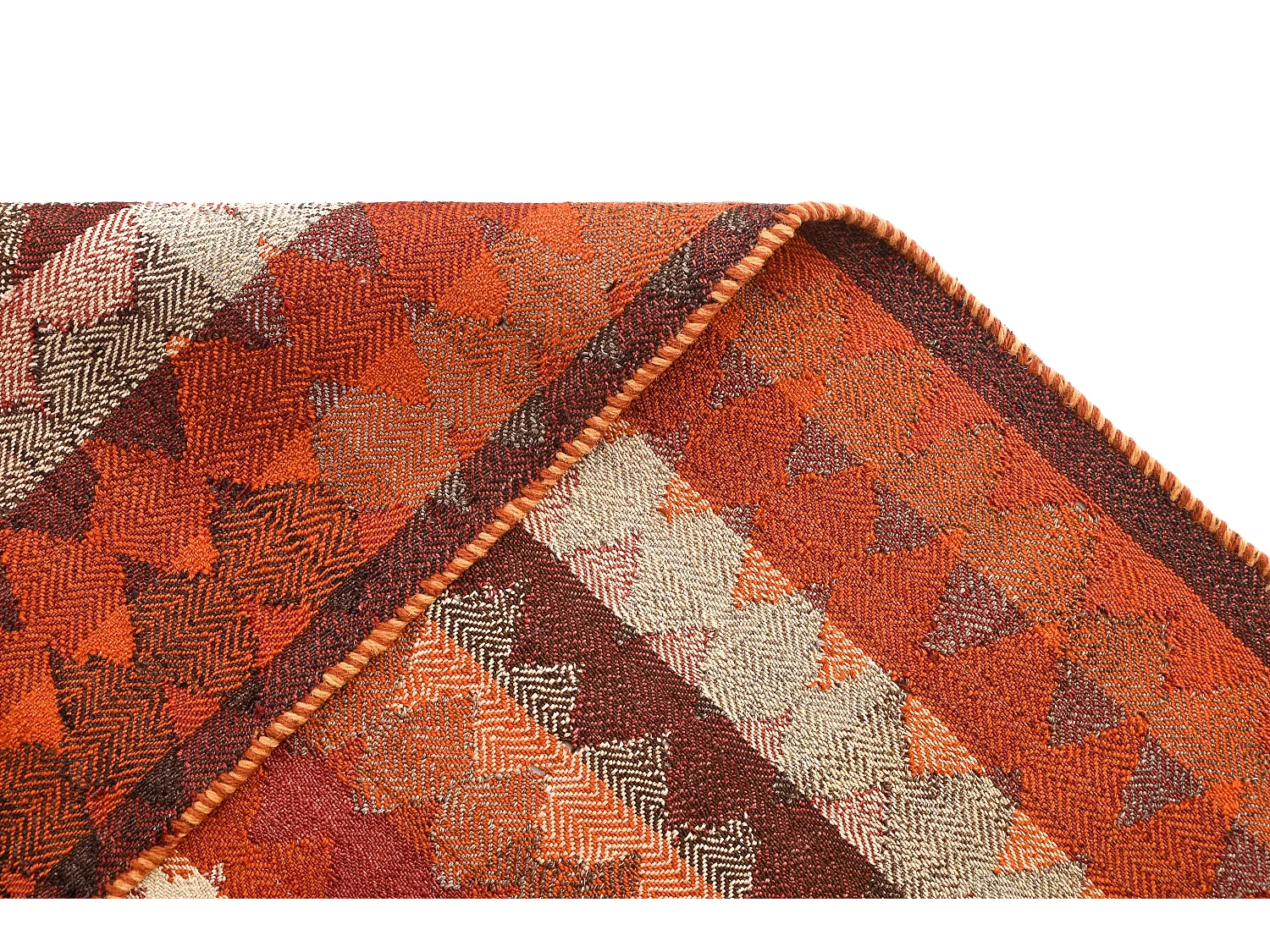 Wollteppich 132x230 Orange Jajim