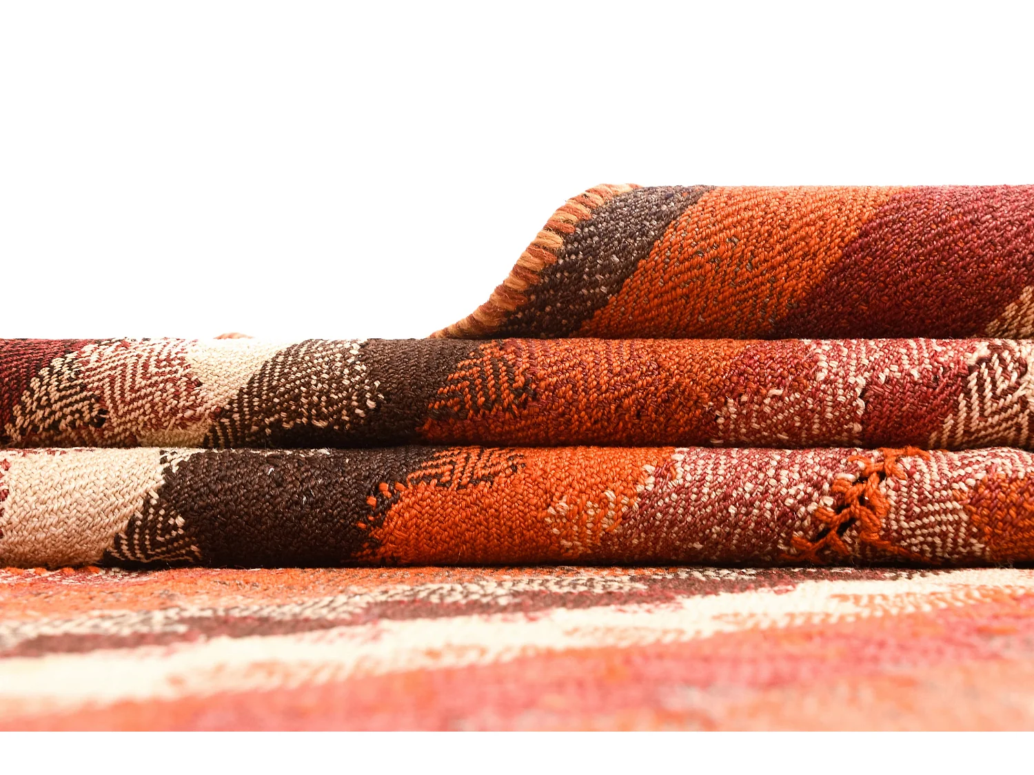 Wollteppich 132x230 Orange Jajim