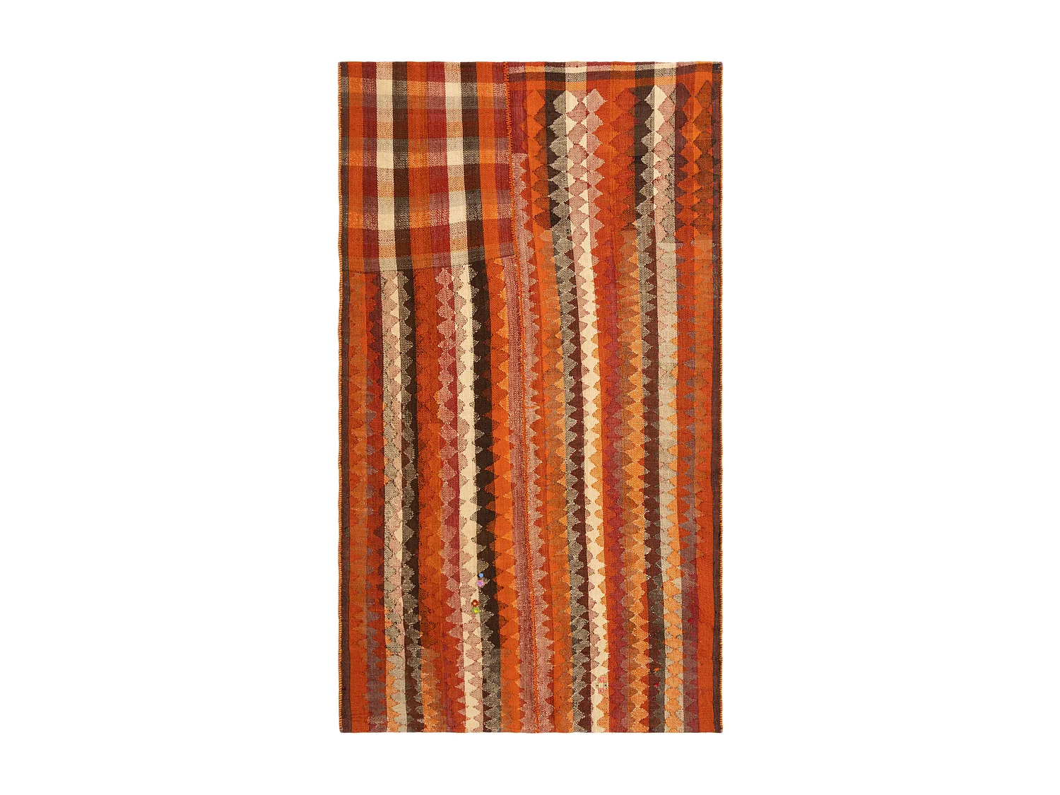 Wollteppich 132x230 Orange Jajim