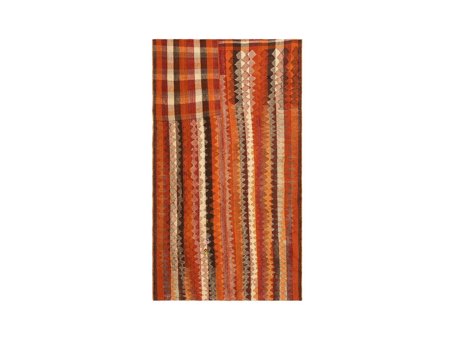 Tapis de laine 132x230 orange Jajim