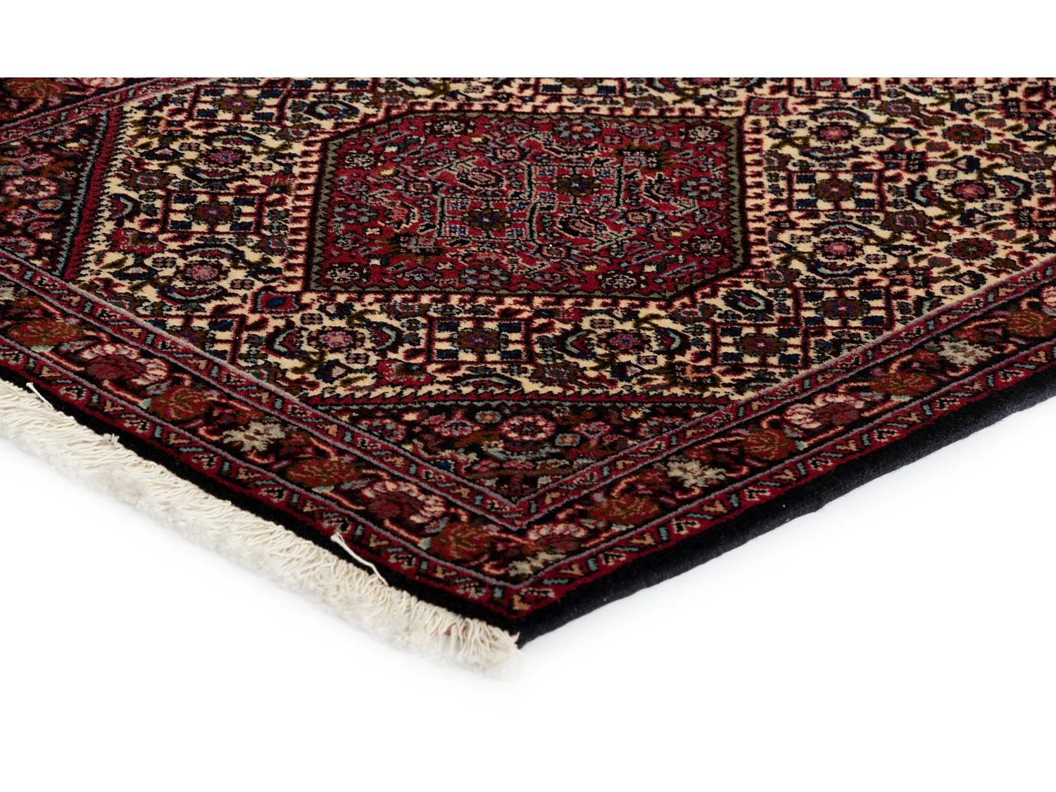 Läufer-Wollteppich 62x162 Rot Bidjar