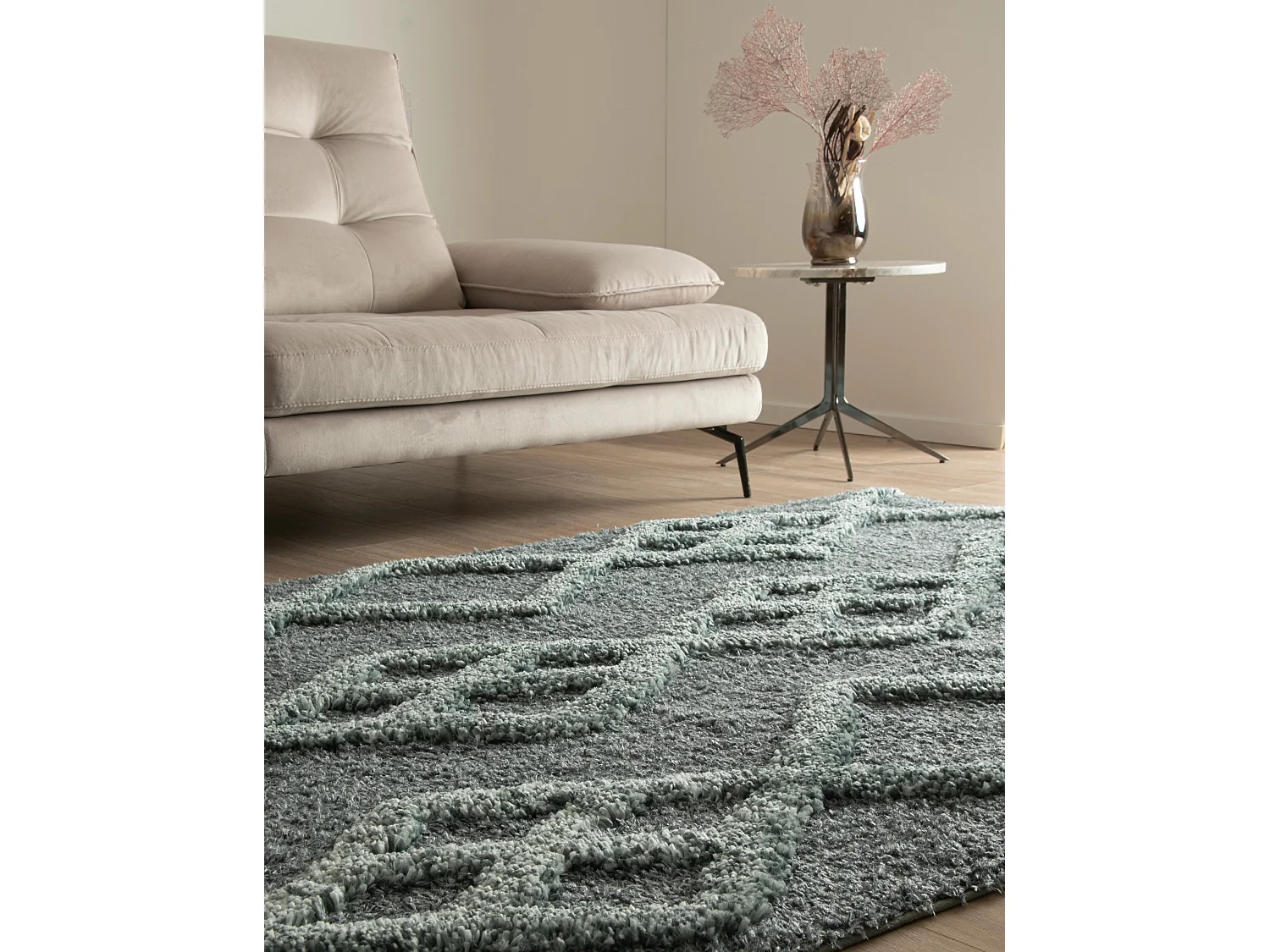 Tapis shaggy 240x305 Bleu Thun Tribus