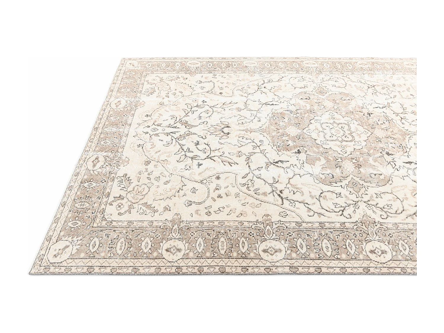 Tappeto in lana 191x290 beige Ultra Vintage