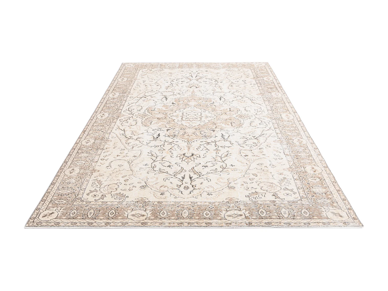 Tapis de laine 191x290 beige Ultra Vintage