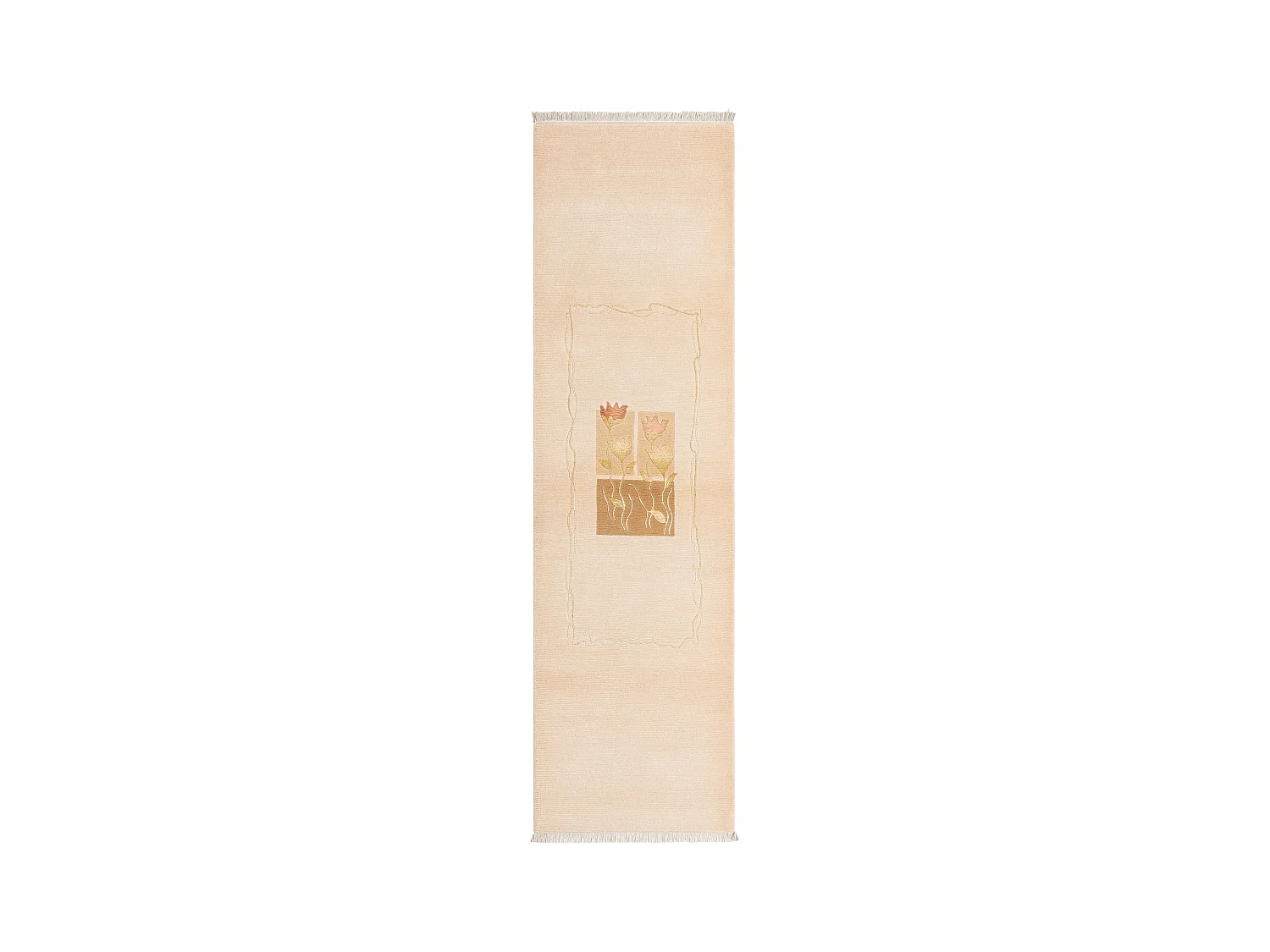 Tapis de couloir en laine 84x297 brun Darya