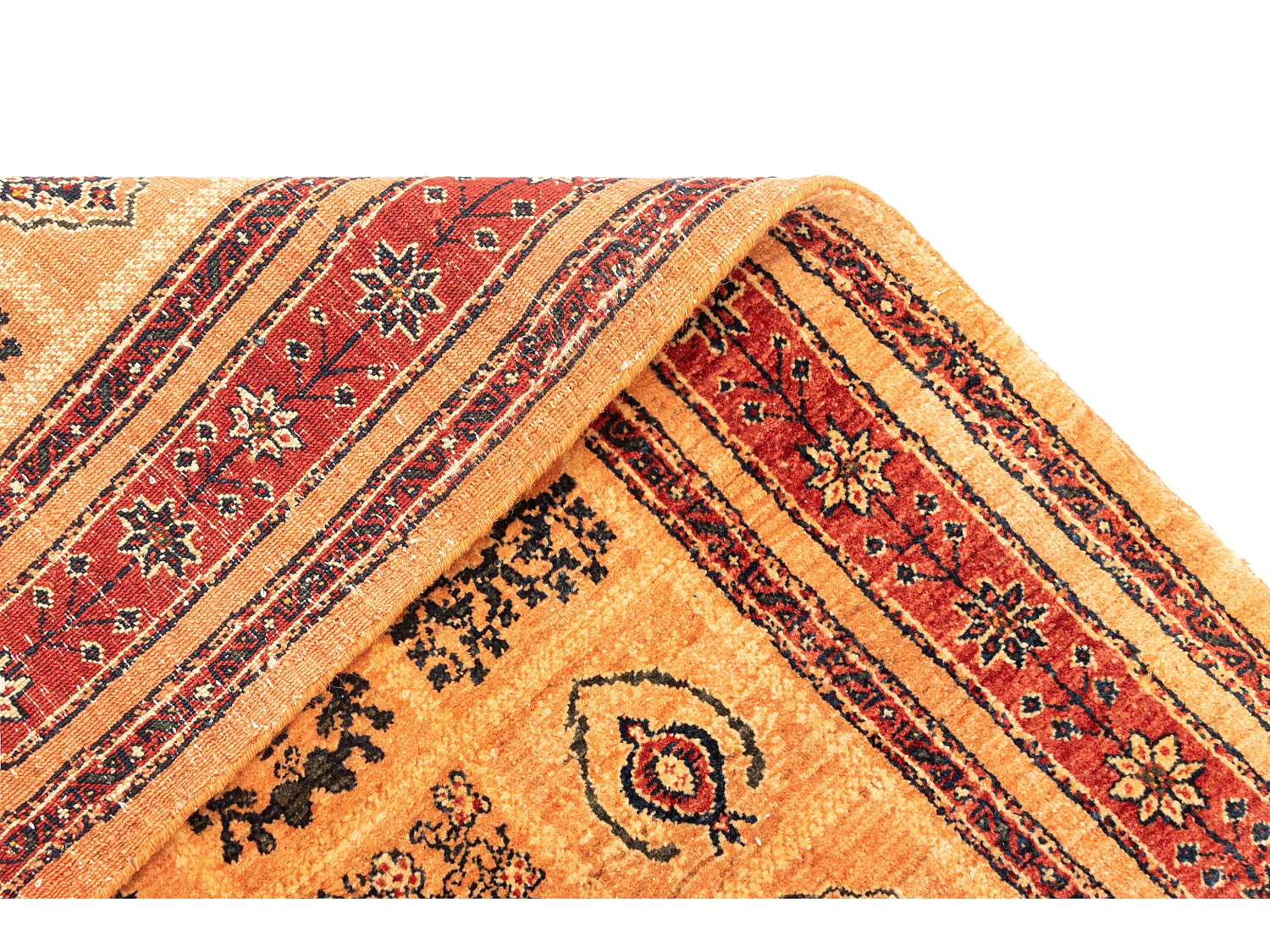 Wollteppich 105x155 Orange Kashkuli